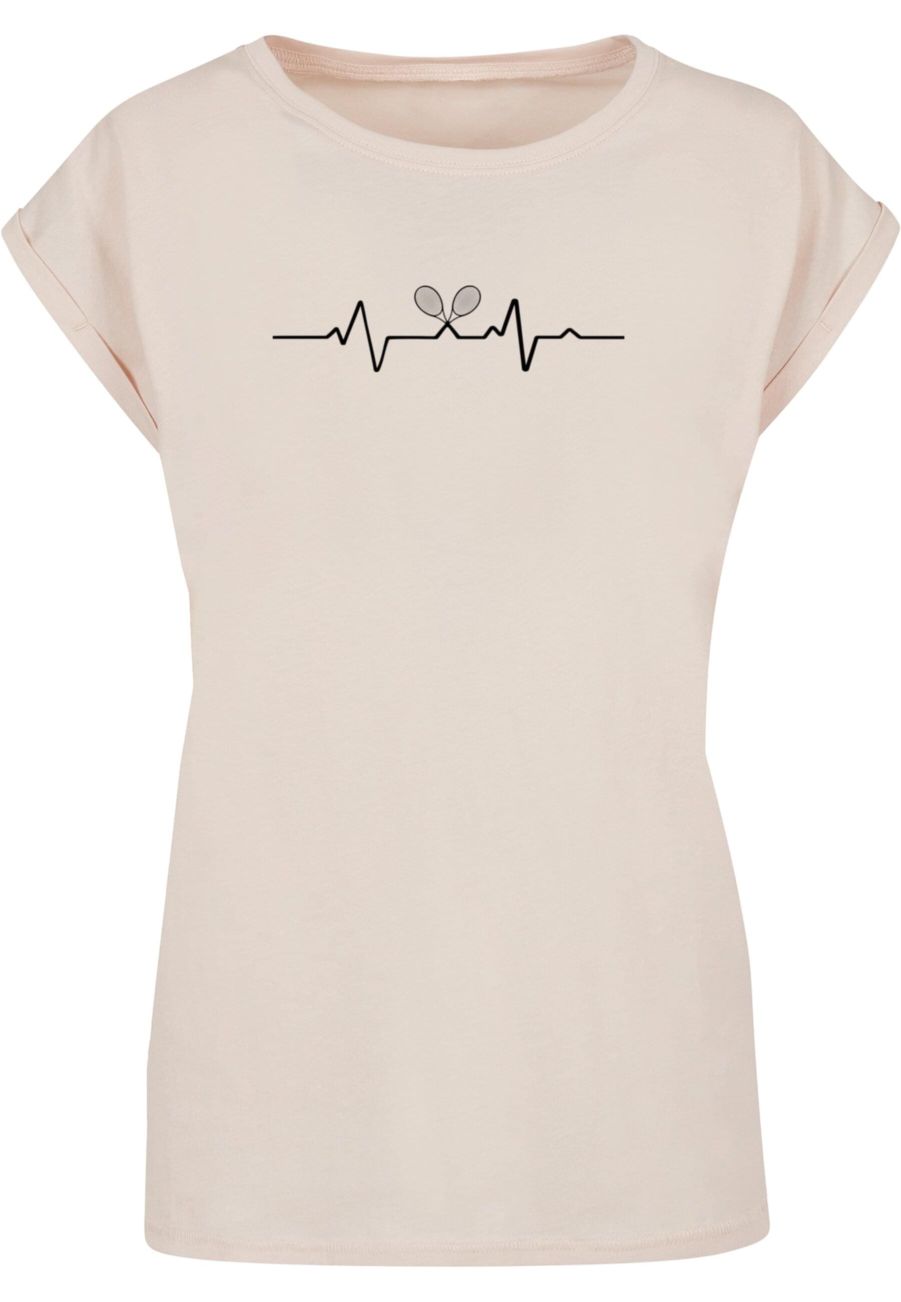 Merchcode T-Shirt "Merchcode Damen Ladies Tennis Beats Extended Shoulder Te günstig online kaufen
