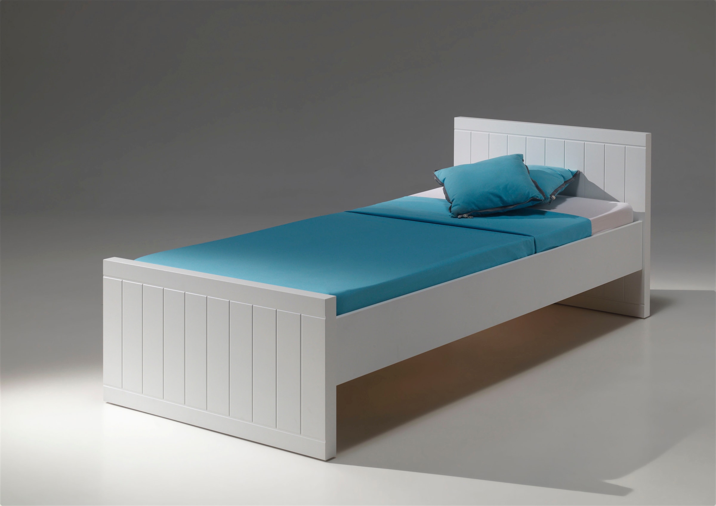 Vipack Einzelbett "Robin, Liegefläche 90/200 cm, MDF weiß lackiert, gradlin günstig online kaufen