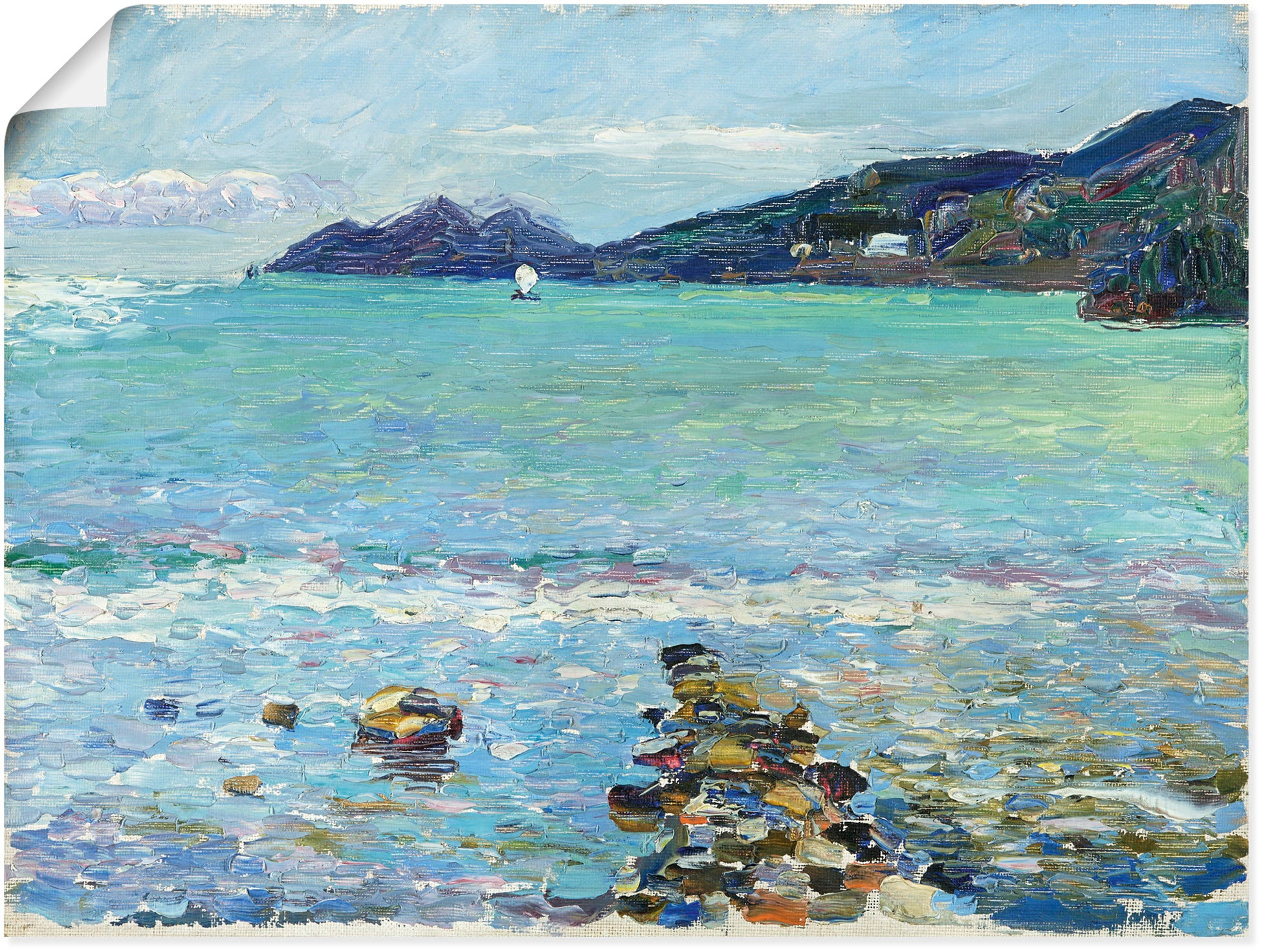 Wandbild »Rapallo, Blick auf Portofino. Um 1906«, Meer Bilder, (1 St.), als...