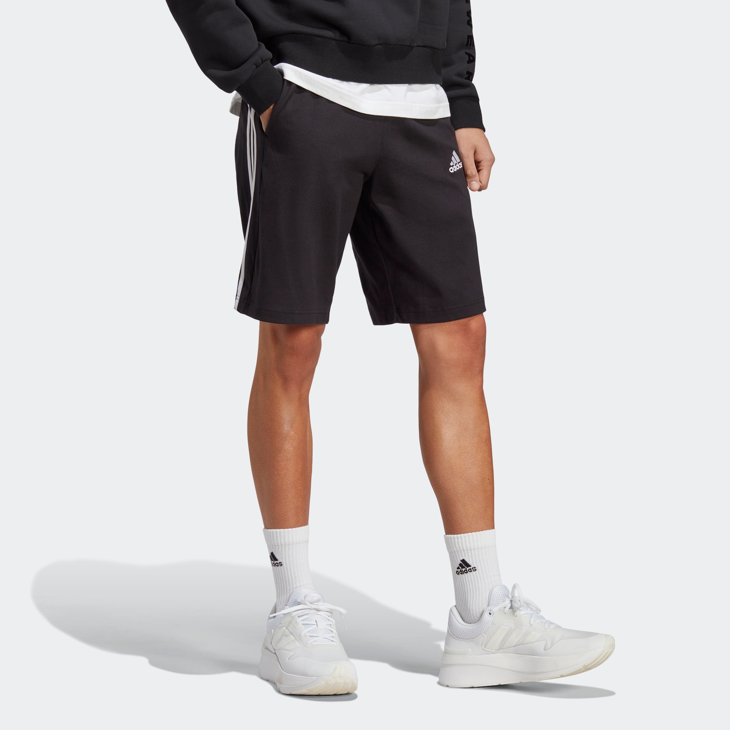 adidas Sportswear Shorts "ESSENTIALS SINGLE JERSEY 3-STREIFEN", (1 tlg.) günstig online kaufen