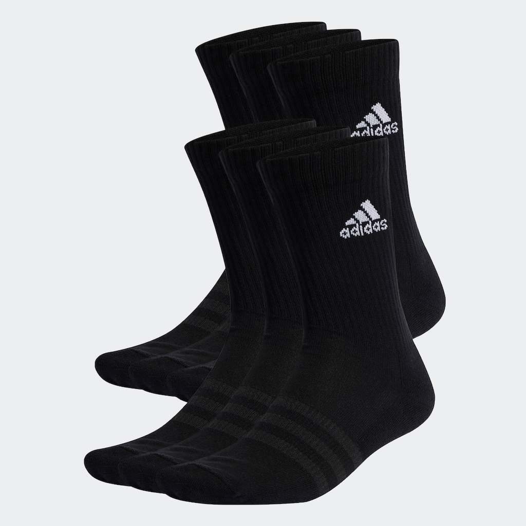 adidas Performance Sportsocken »CUSHIONED SPORTSWEAR CREW SOCKEN, 6 PAAR«, (6 Paar)