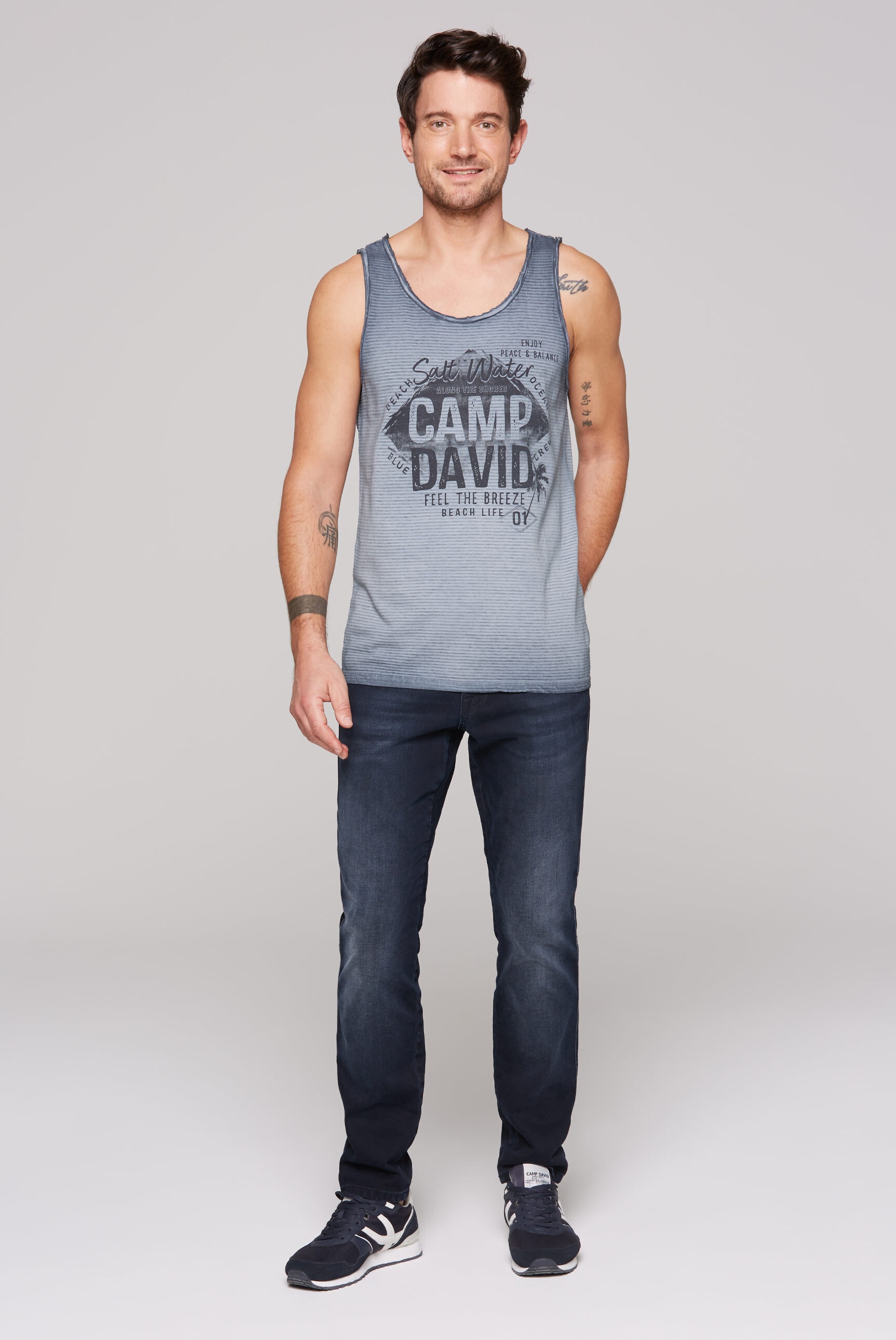 CAMP DAVID Tanktop, mit Oil-Dyed-Färbung
