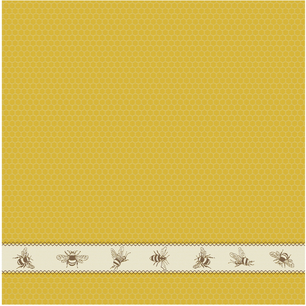 DDDDD Geschirrtuch »Bees«, (Set, 4 tlg., Combi-Set: bestehend aus 2x Küchentuch + 2x Geschirrtuch)