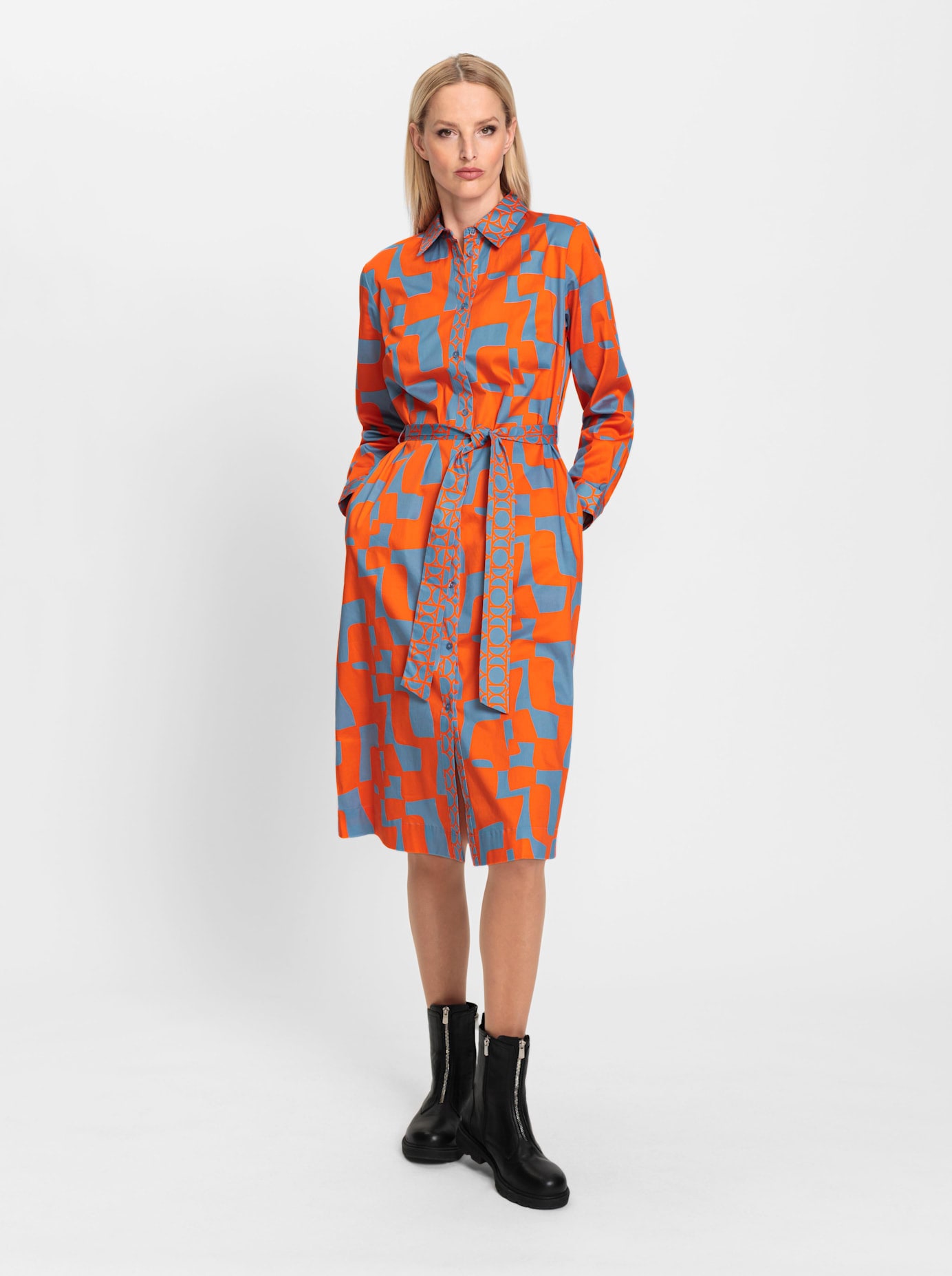 heine Hemdblusenkleid »Druck-Kleid«