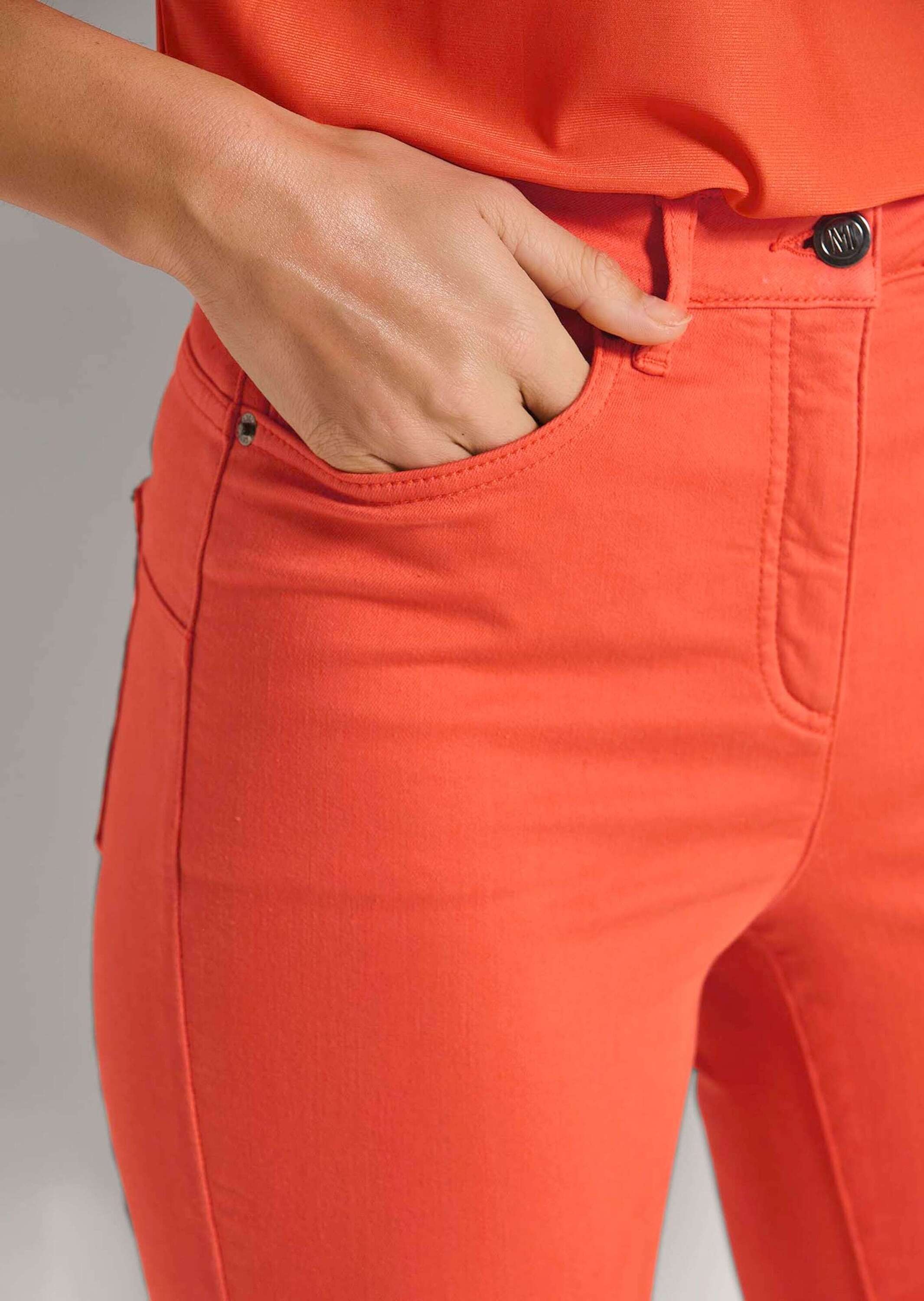 MADELEINE Regular-fit-Jeans »Jeans Jeans mit feinem Fransensaum«