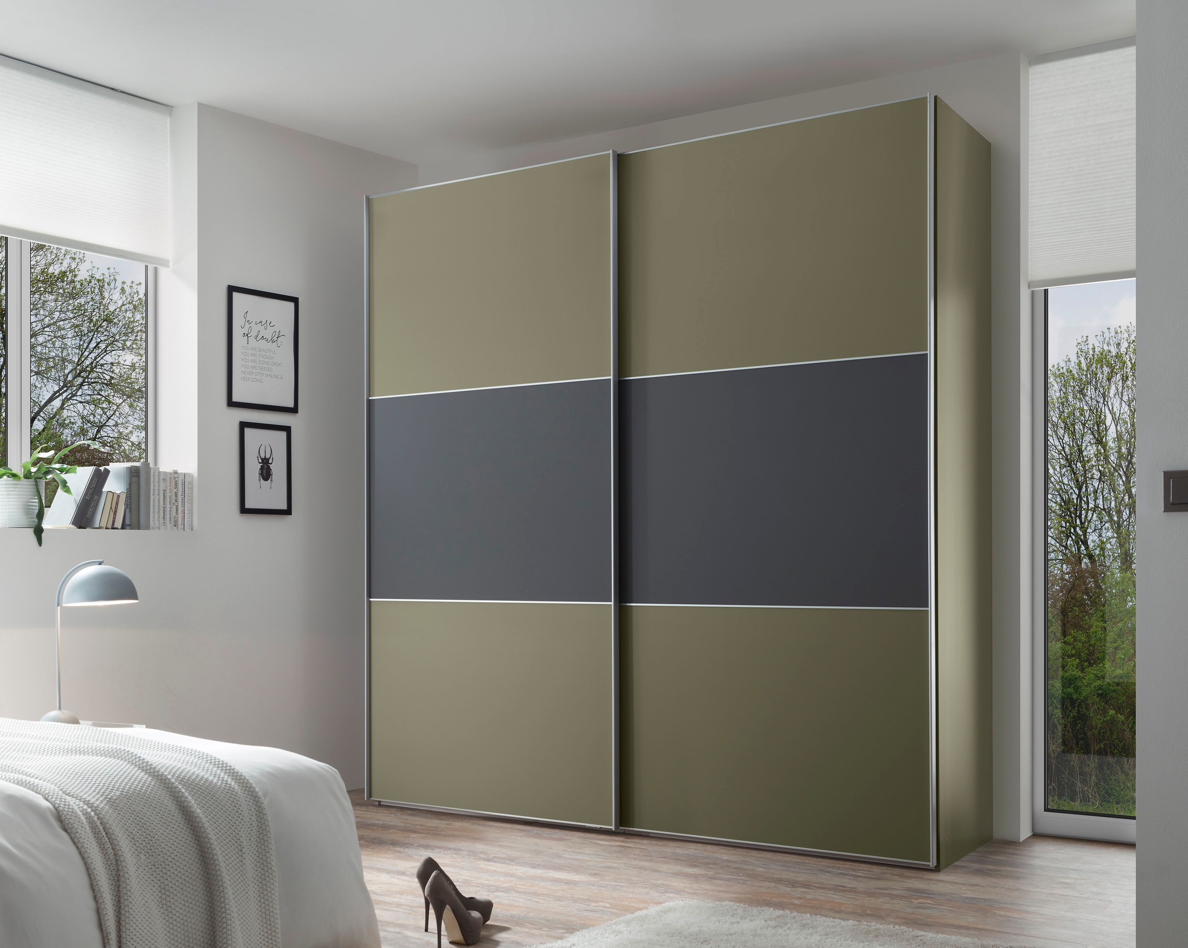 STAUD Schwebetürenschrank »Includo, Made in Germany«, Mit vier verschiedenen Ausstattungsvarianten