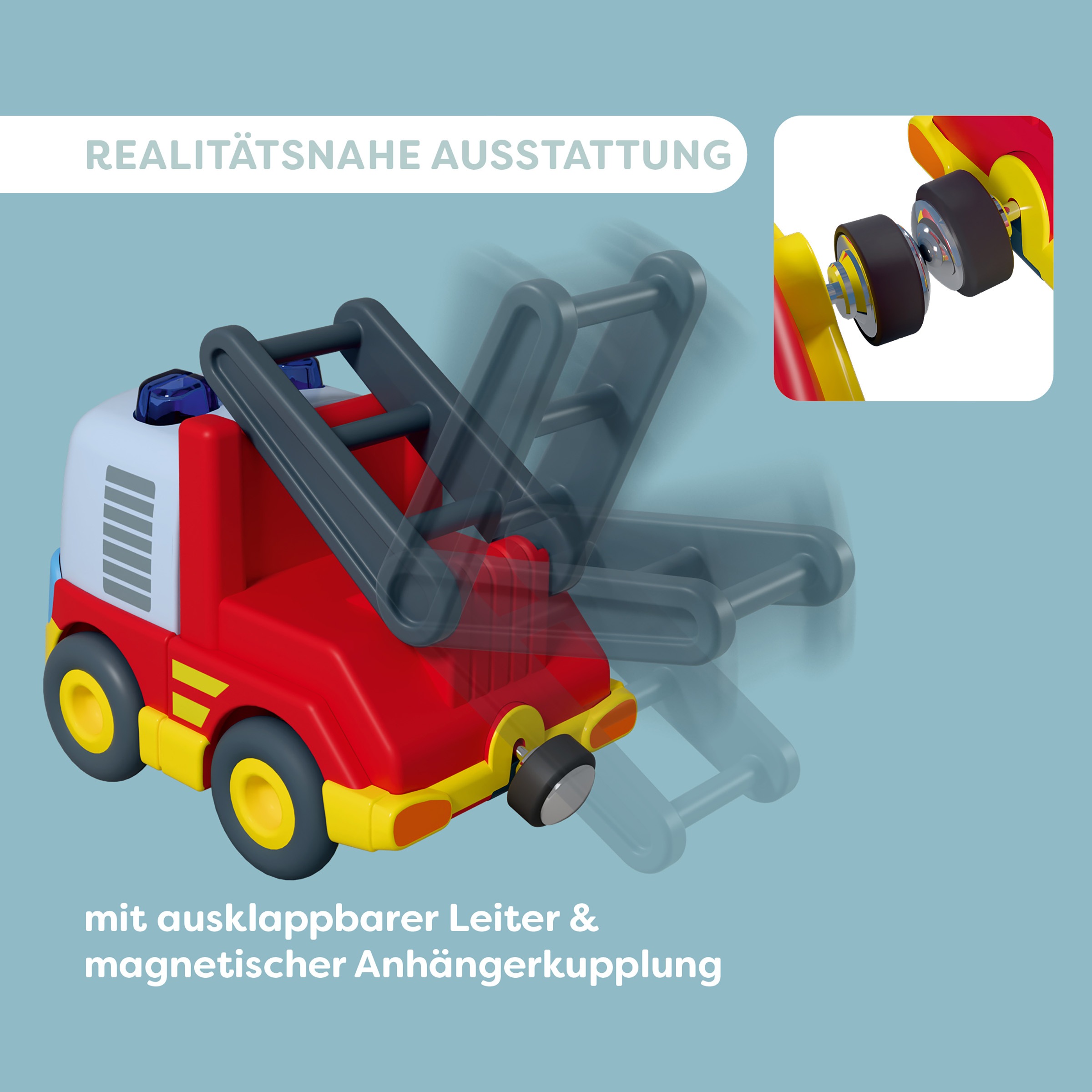 Haba Spielzeug-Feuerwehr »Fahrzeug-Set Feuerwehr«