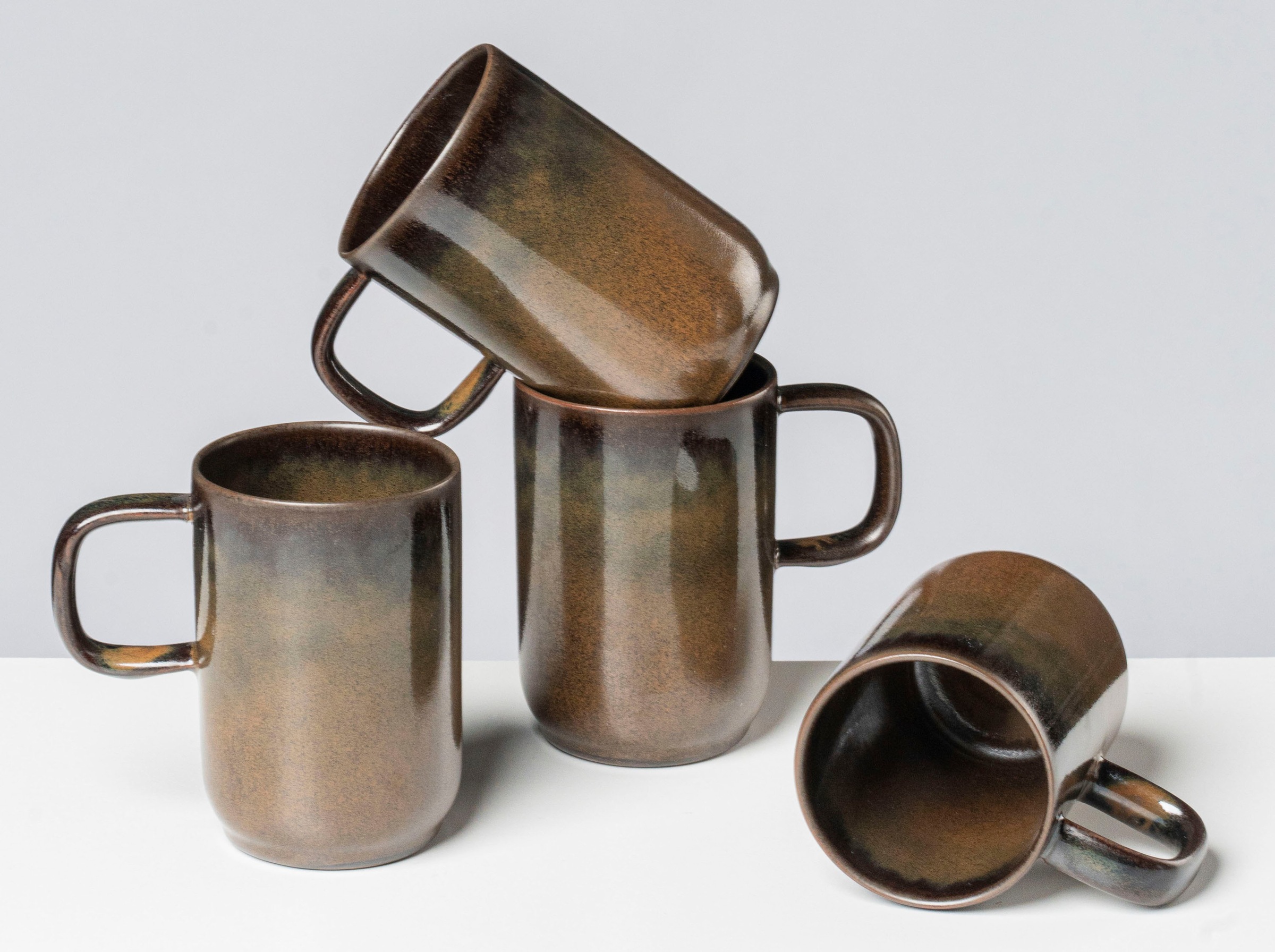 gipfelstück Becher "Glockenklang" Scandi-Style, Reaktivglasur, jedes Stück günstig online kaufen