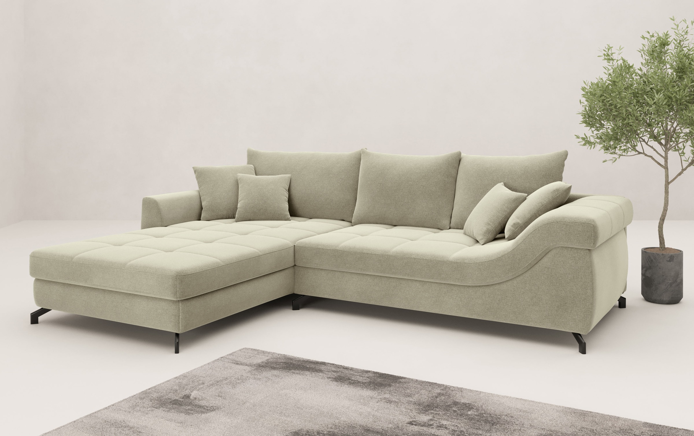 Mr. Couch Ecksofa "Taylor, L-Form, wahlweise mit Kaltschaum" wahlweise mit günstig online kaufen