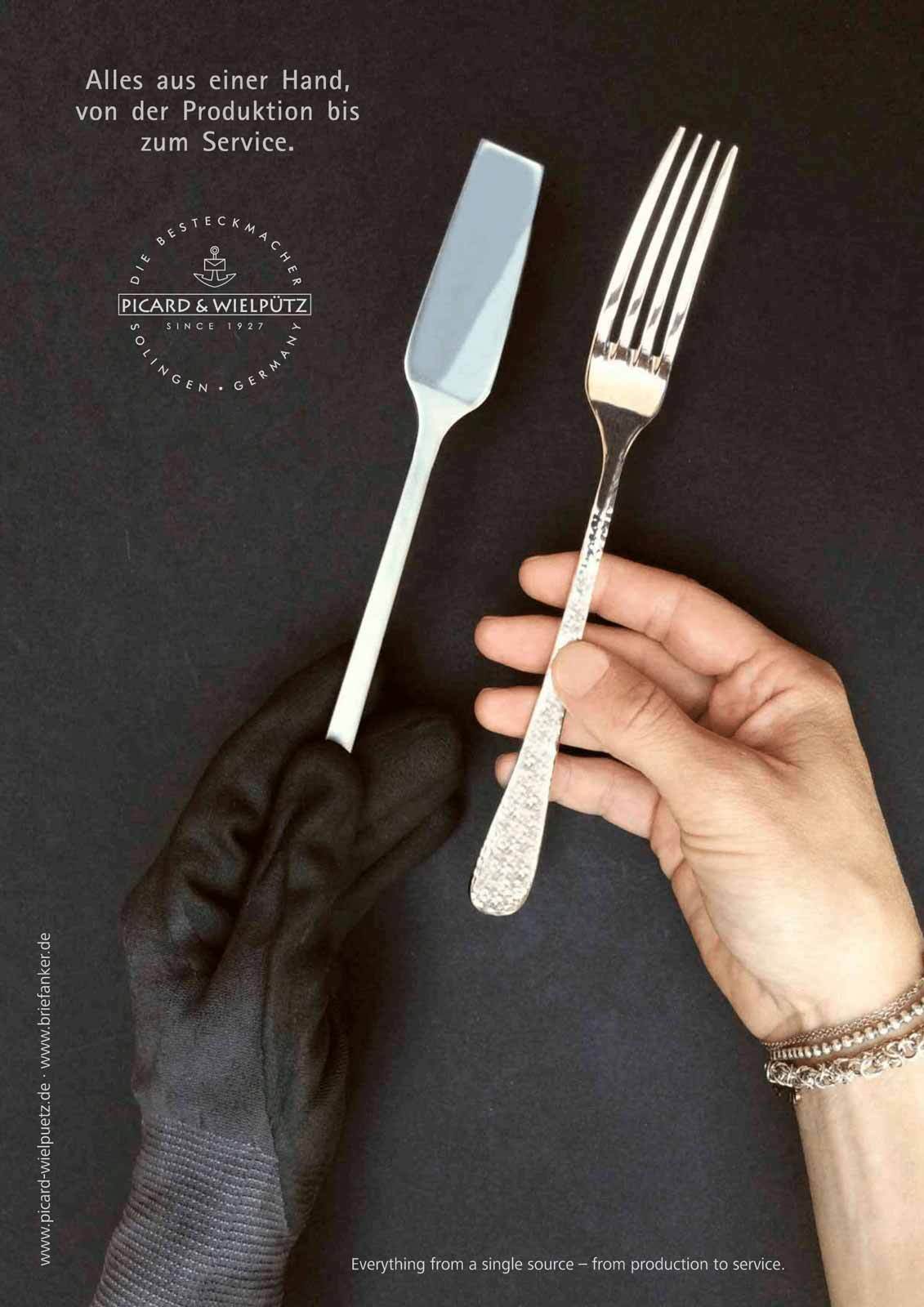 Thumbnail - Picard & Wielpütz Solingen Besteck-Set "Tafelbesteck inkl. Besteckbox Ligato 30er Set silber" Spülmaschinengeeignet