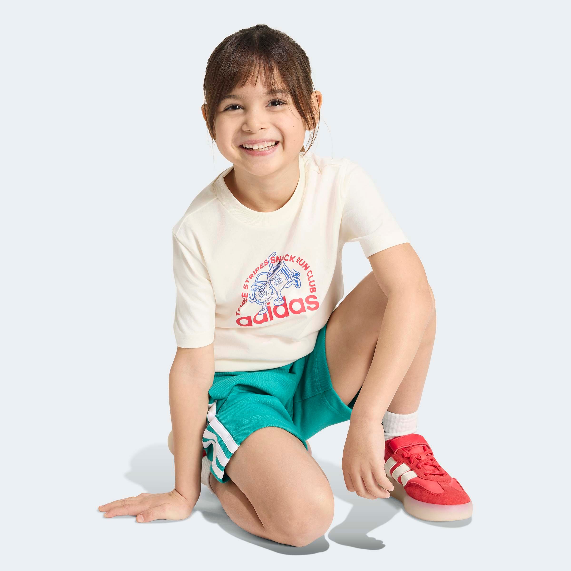 adidas Sportswear T-Shirt »LK FOOD T« für Kinder, im sportlichen Stil, Basic-Design, aus Baumwolle