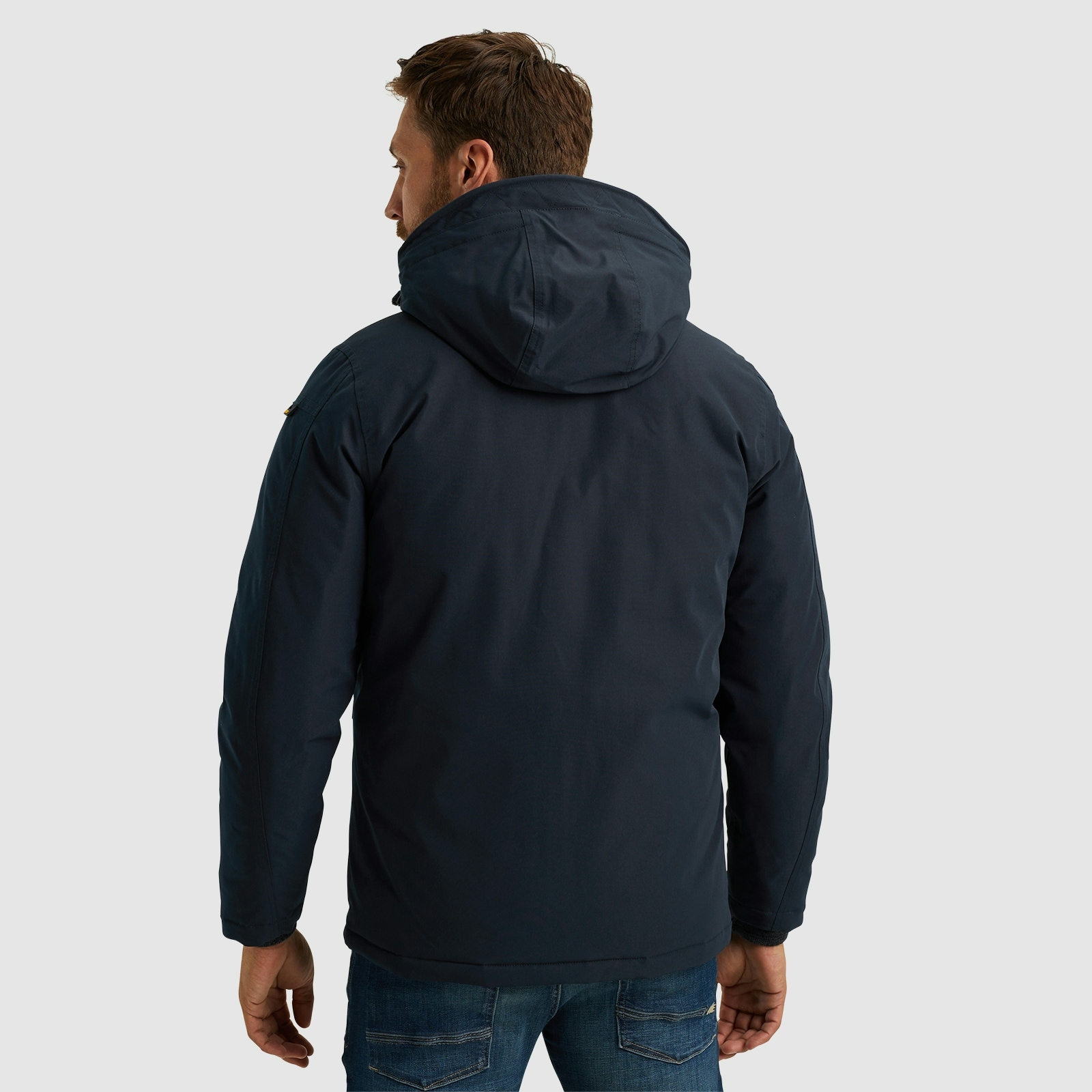 PME LEGEND Outdoorjacke »Semi long jacket STEARPACKER Ottoman«, mit Kapuze, mit Kapuze