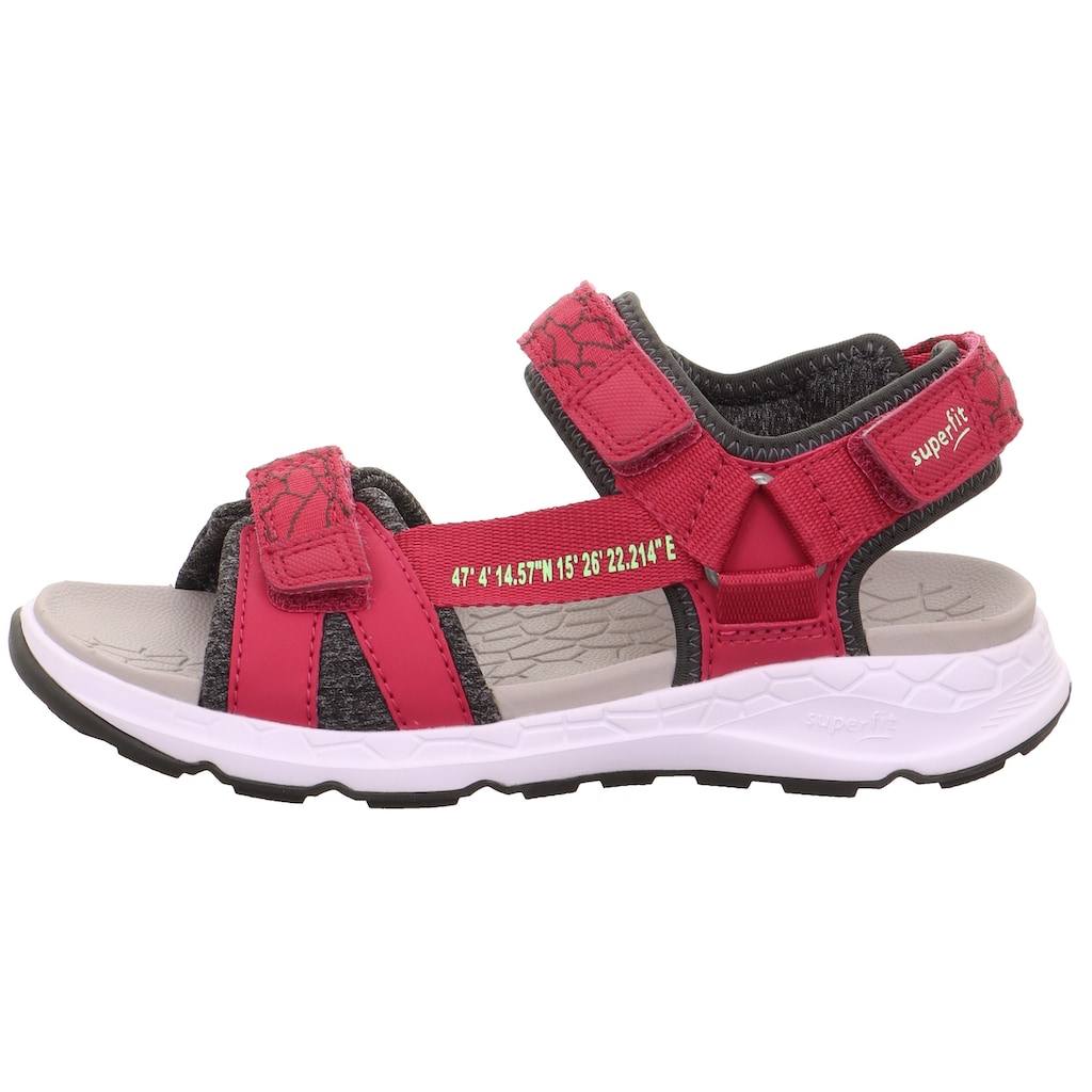 Superfit Sandale »CRISS CROSS WMS: Mittel«, Sommerschuh, Klettschuh, Freizeitsandale, mit Klettriemchen