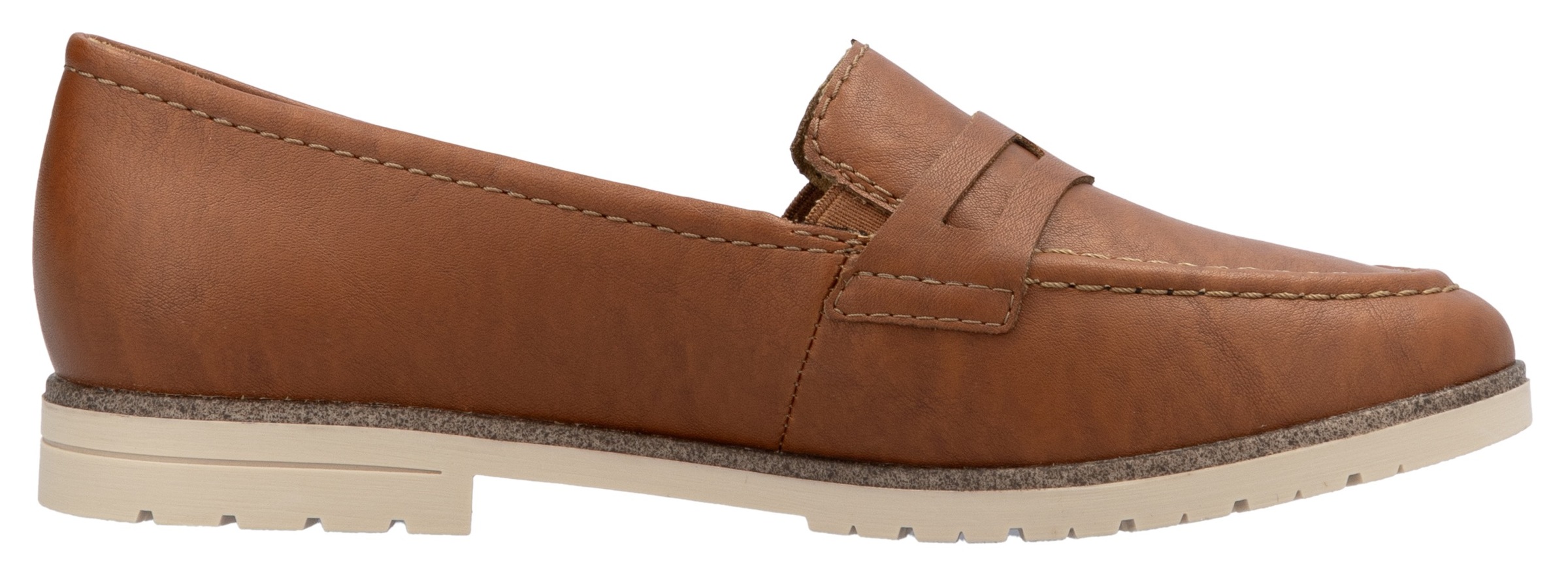 Rieker Slipper, Business Slipper, Mokassin, Schlupfschuh mit profilierter Laufsohle