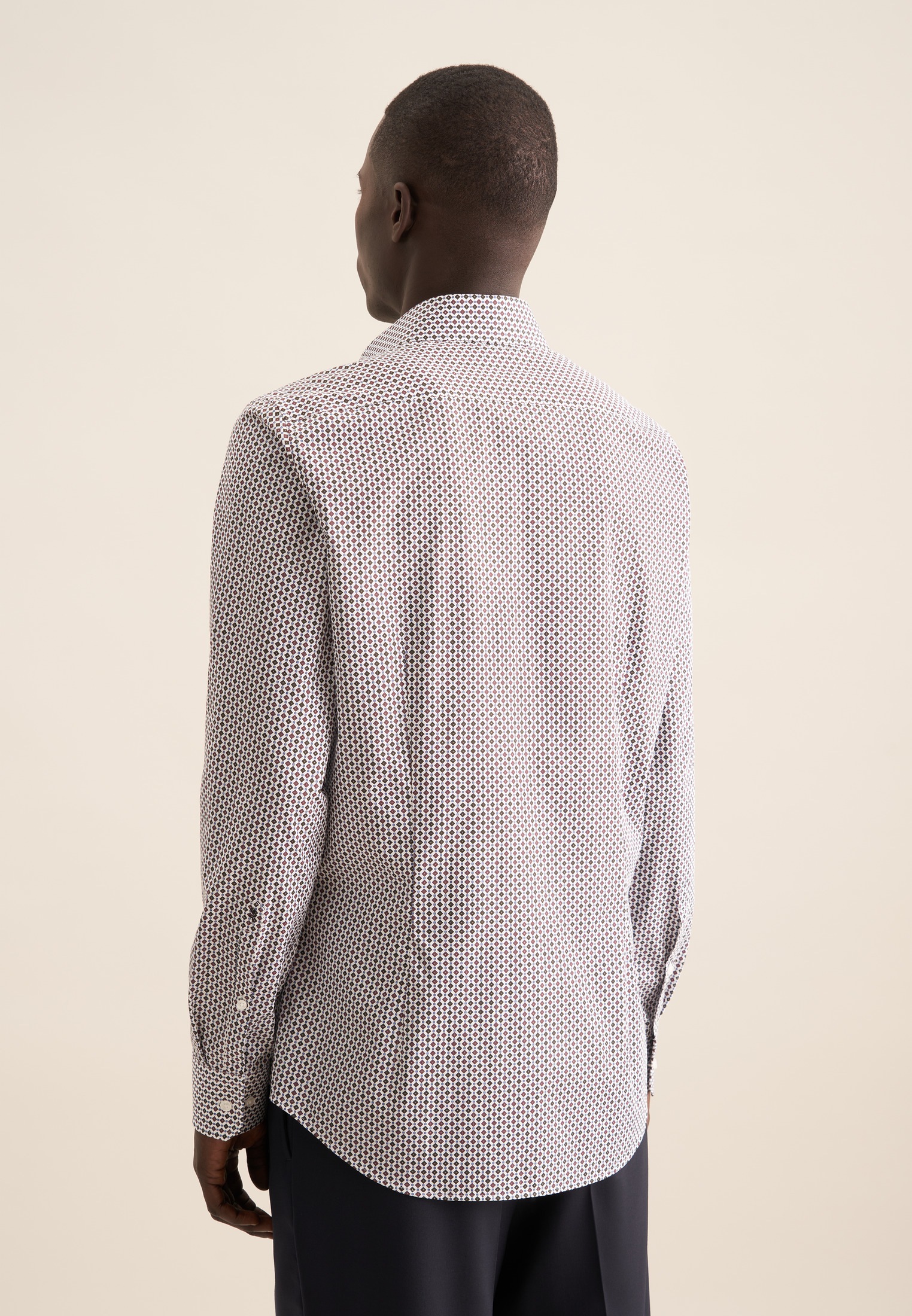 seidensticker Businesshemd "Slim" Slim 1/1 Kentkragen Druck günstig online kaufen