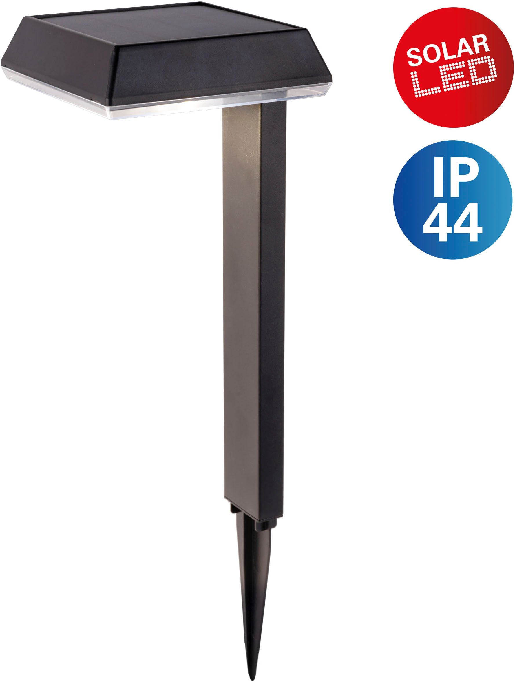 näve LED Solarleuchte "Sigi" LED-Modul 1 Stk. Warmweiß Dekoerdspieß, H: 79c günstig online kaufen