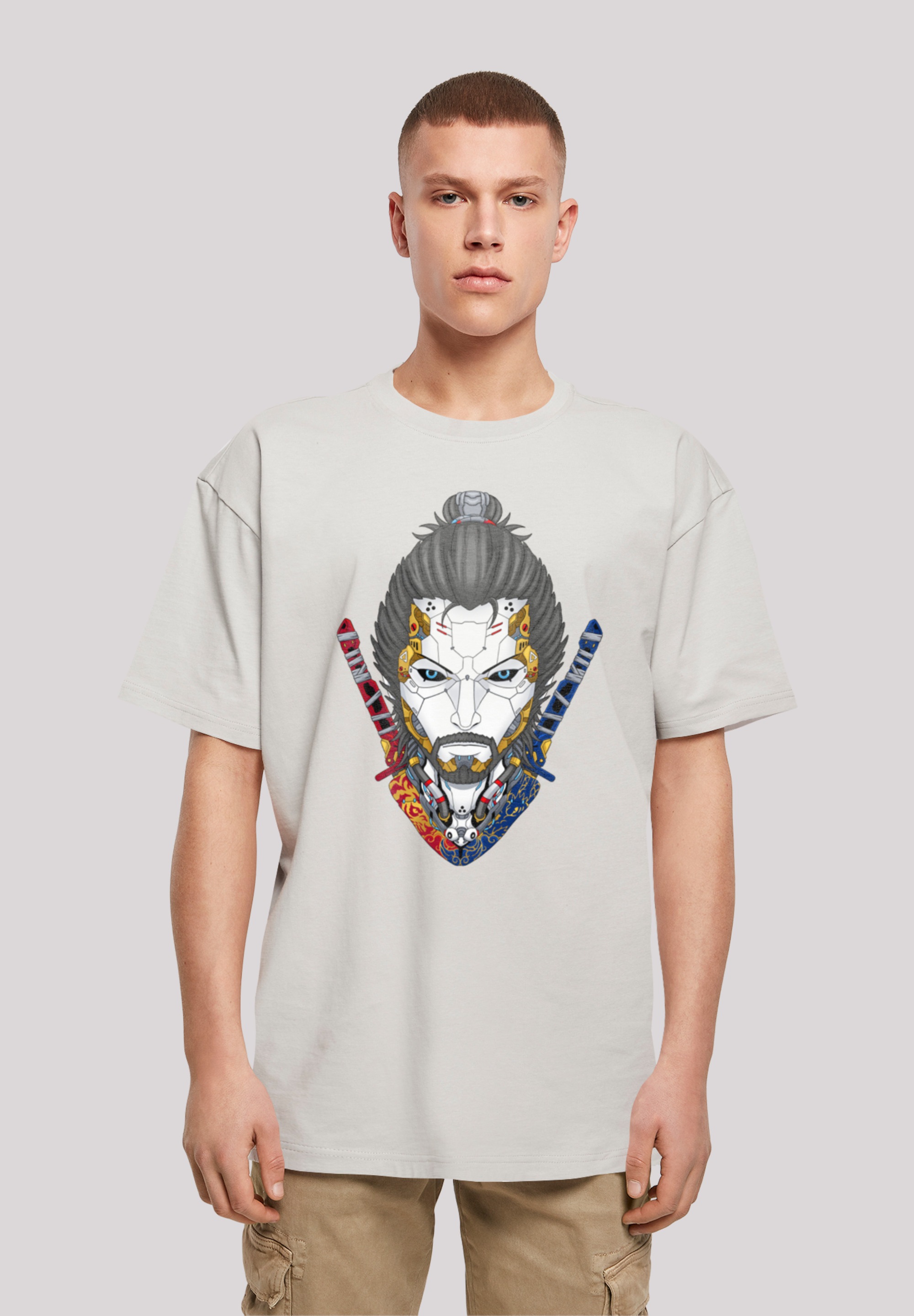 F4NT4STIC T-Shirt "Cyberpunk Samurai CYBERPUNK STYLES", Print