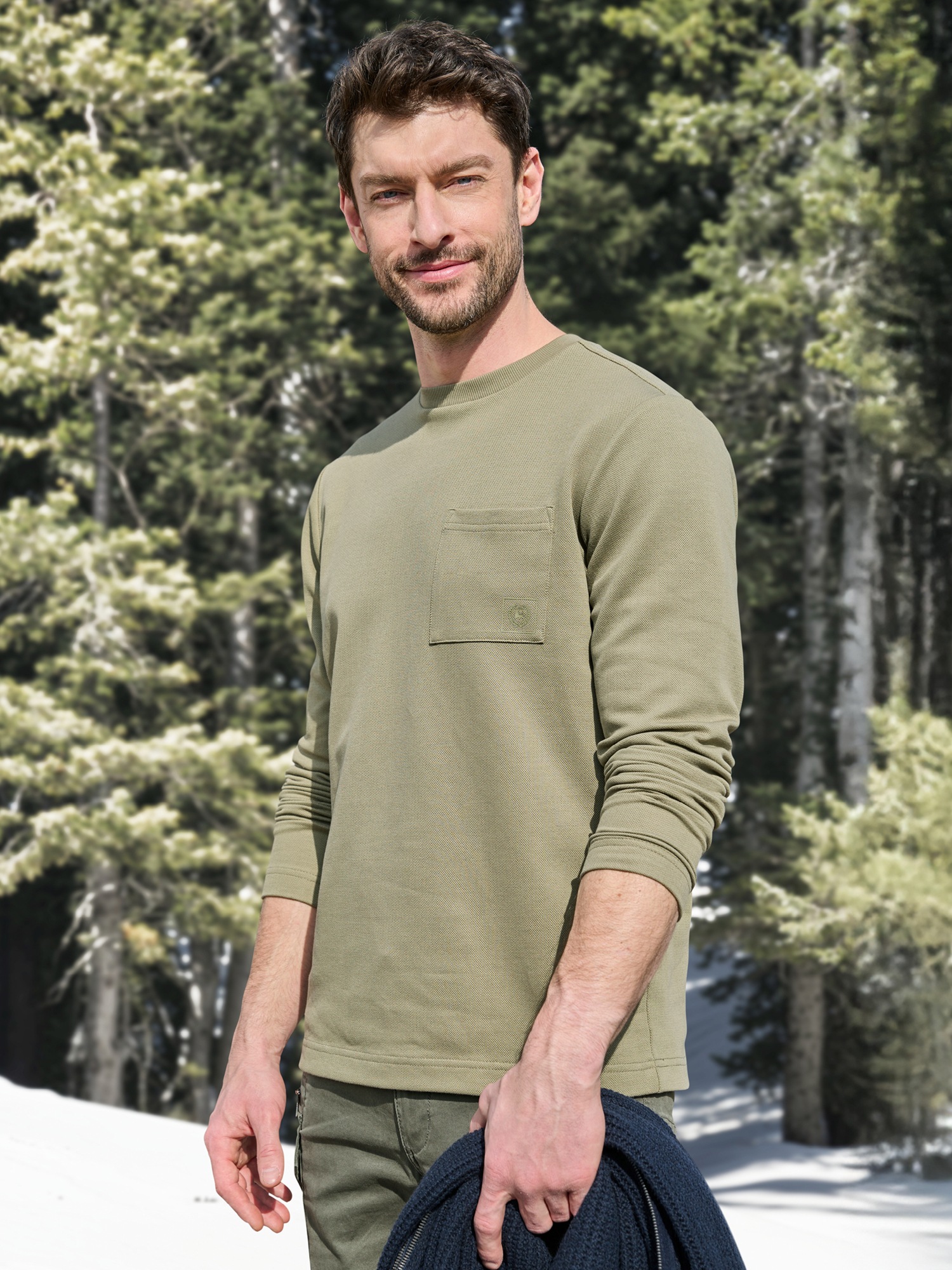 LERROS Sweatshirt »Herren Sweatshirt - clean, soft und smart!«
