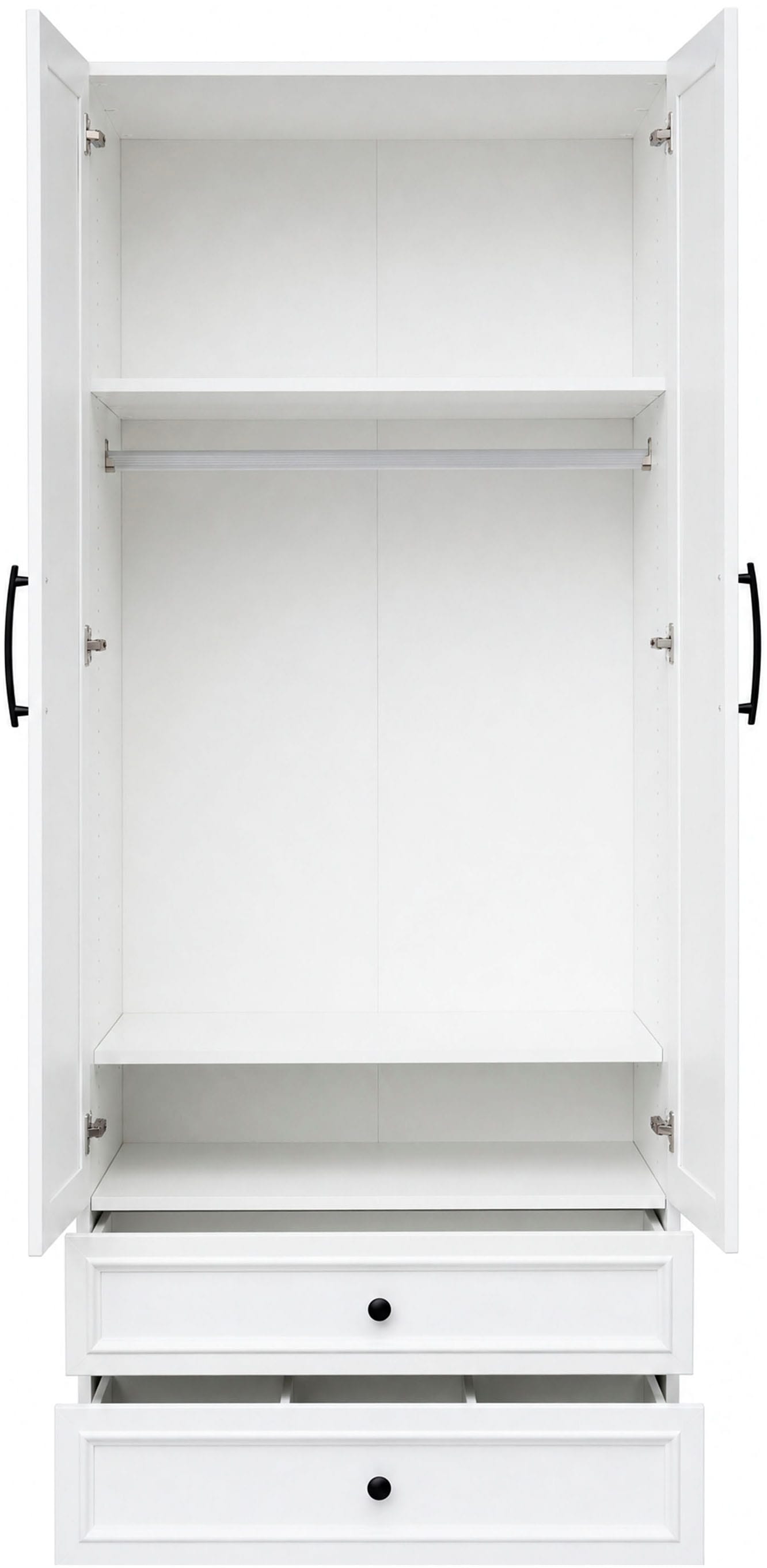 OTTO home Kleiderschrank »Arrian, weiß, 80 cm, 2 Türen, 2 Schubladen« EXTRA VIEL PLATZ FÜR IHRE GARDEROBE