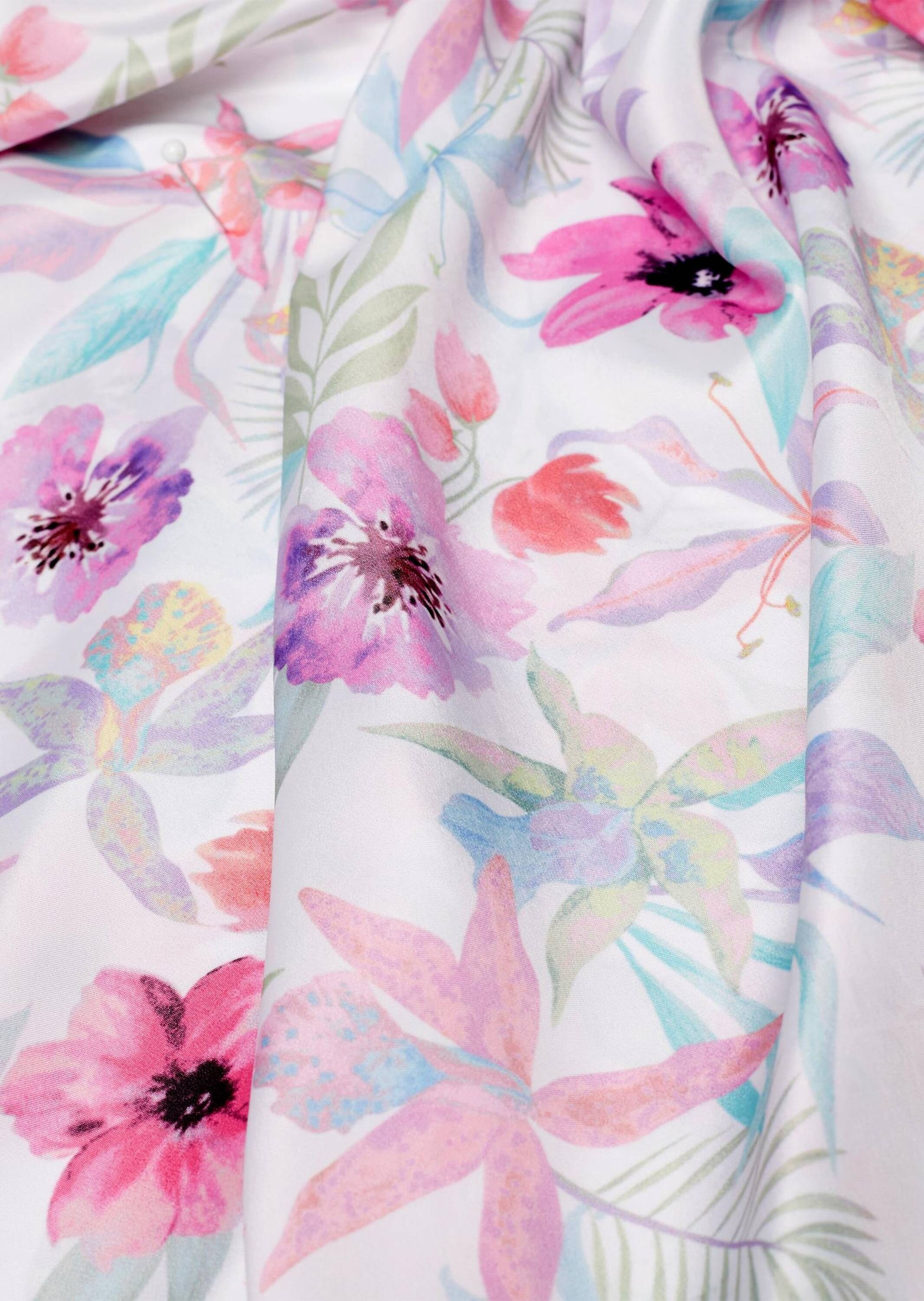 GOLDNER Druckbluse »Kurzgröße Druckbluse aus pflegeleichtem Polyester«