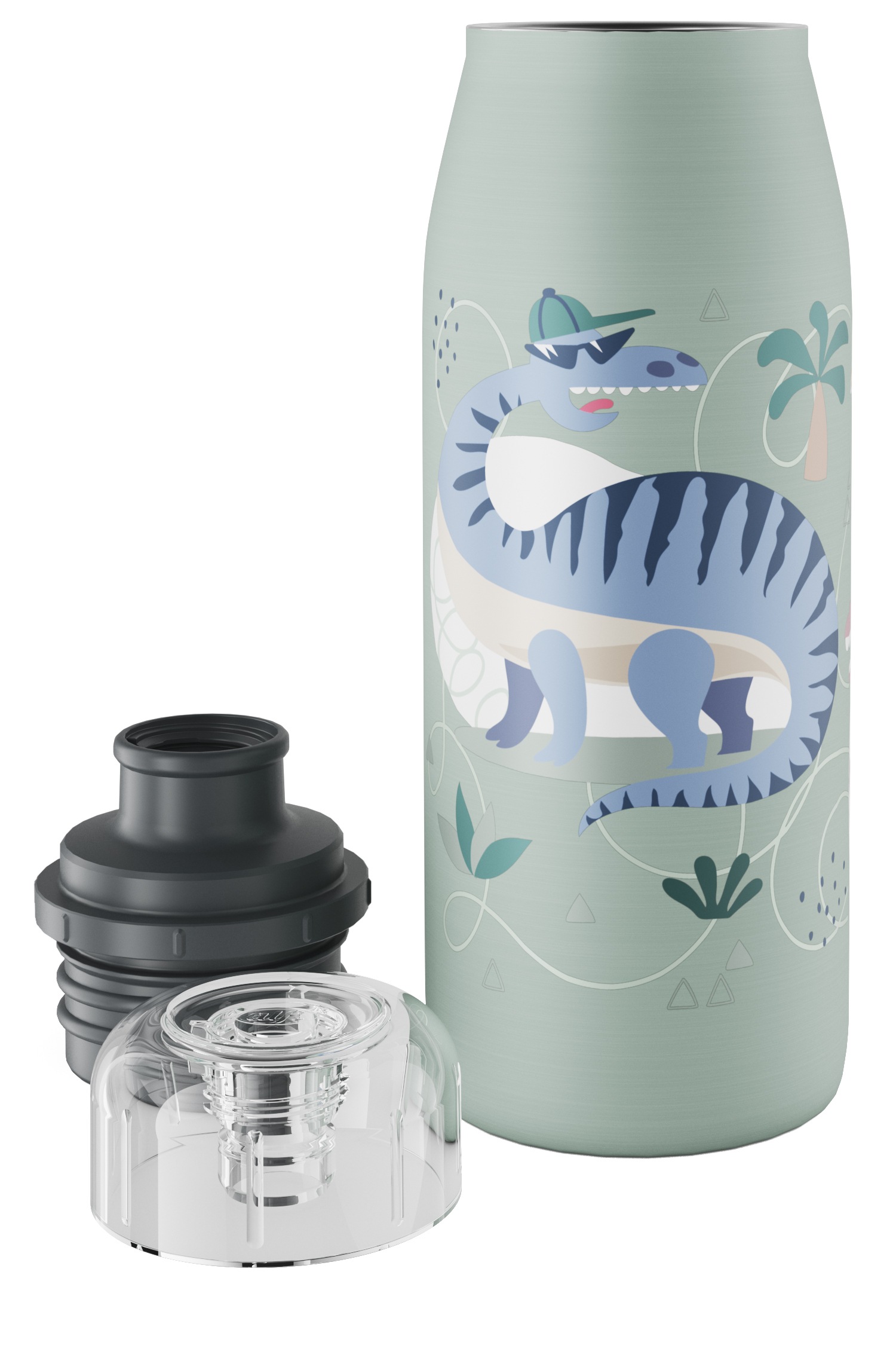 Alfi Isolierflasche »KIDS ISO BOTTLE,  Edelstahlkörper, spülmaschinenfest« 12h heiß & 24h kalt, Trinköffnung mit konsistentem Trinkfluss