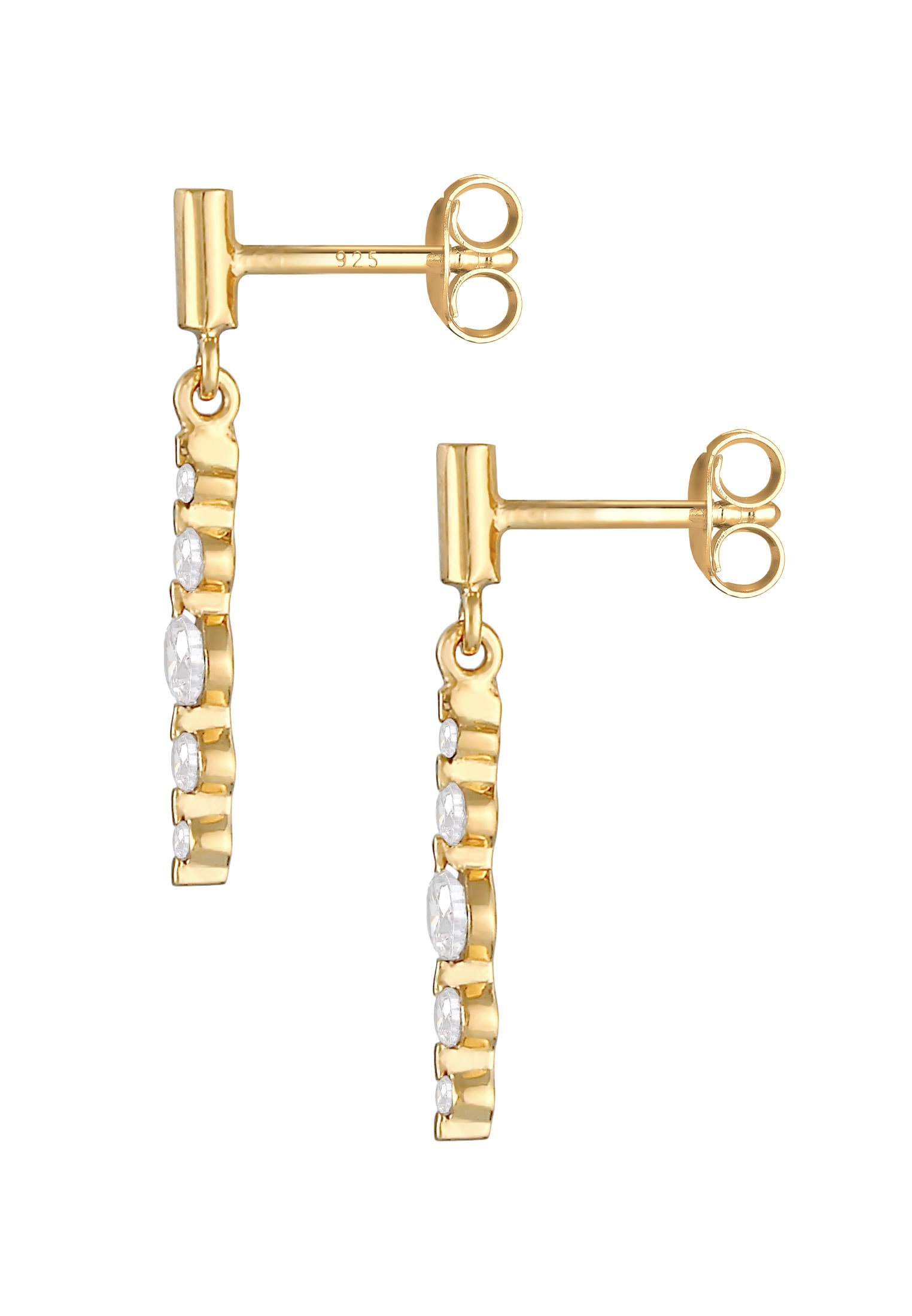 Elli Paar Ohrstecker »Ohrstecker Klassisch Zirkonia Glamour 925 Silber«