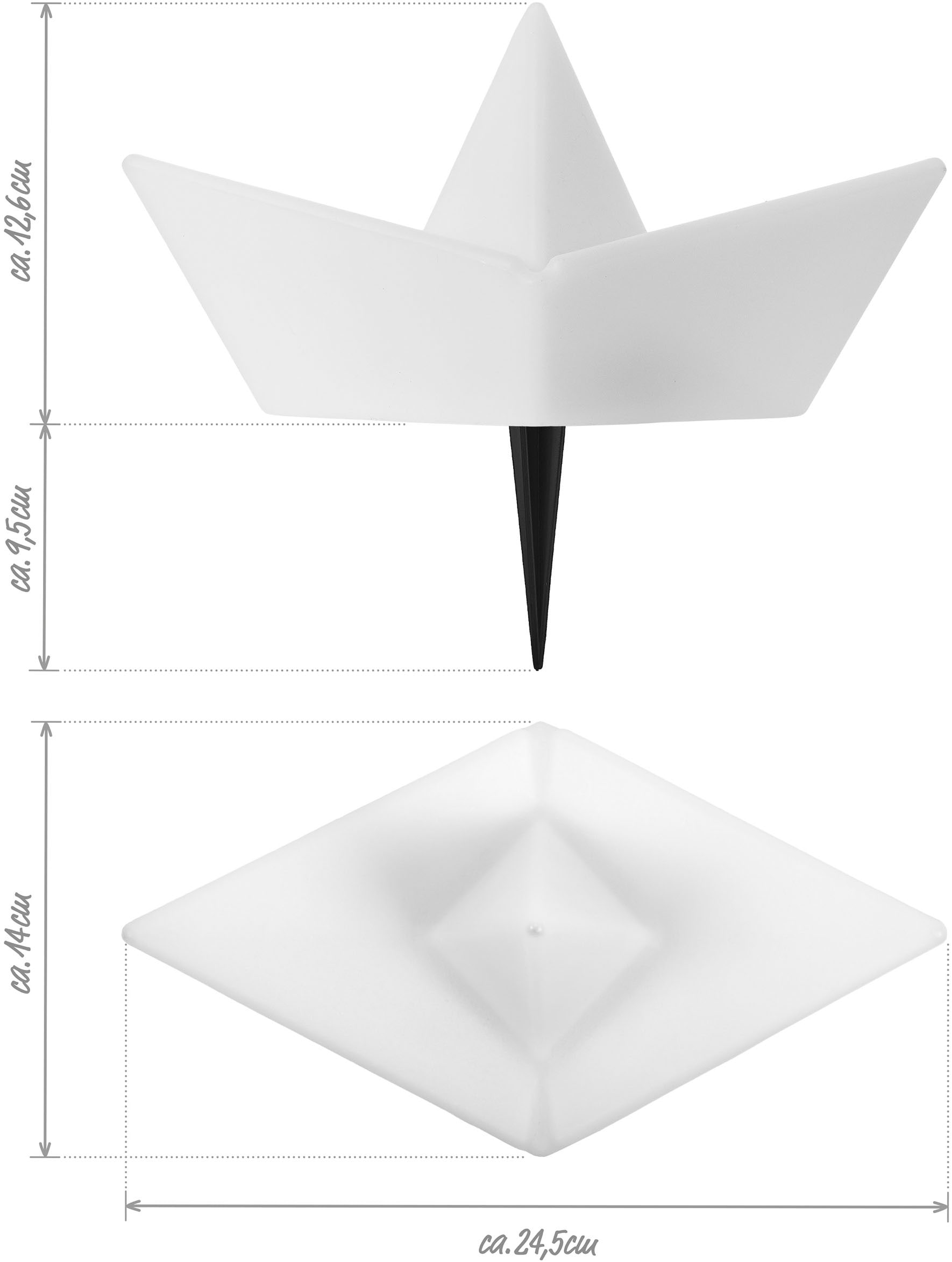my home LED Solarleuchte »Quinlan, 2er Set LED-Solar Schiff«, Leuchtmittel LED-Modul | LED fest integriert, mit Erdspießen