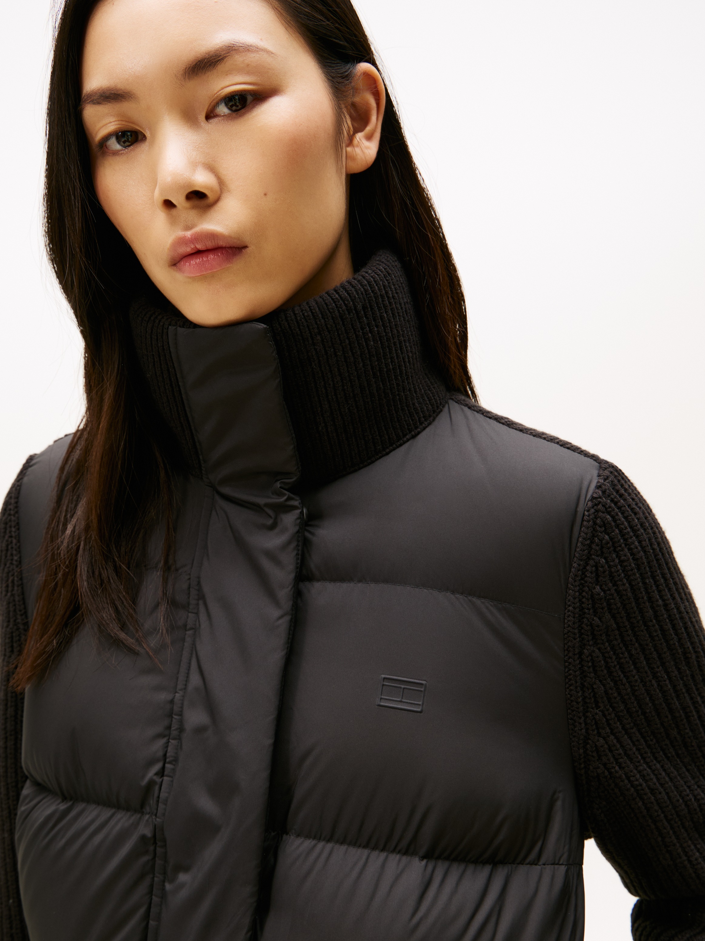 Tommy Hilfiger Daunenjacke "MODERN DOWN KNIT MIX REG JACKET" günstig online kaufen