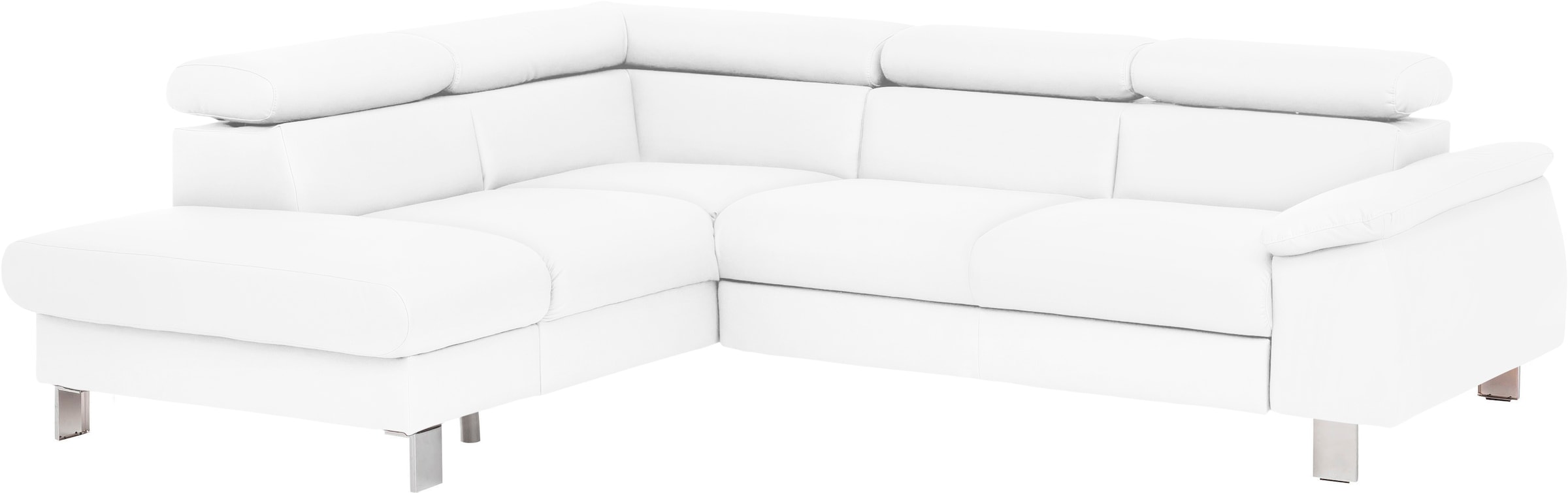 COTTA Ecksofa "Komaris L-Form, B: 249 cm" mit Kopfteilverstellung, optional günstig online kaufen