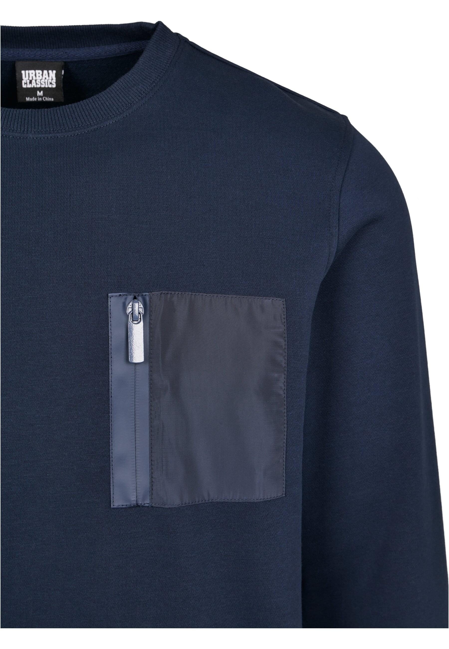 URBAN CLASSICS Rundhalspullover »Urban Classics Herren Military Crew«, (1 tlg.)