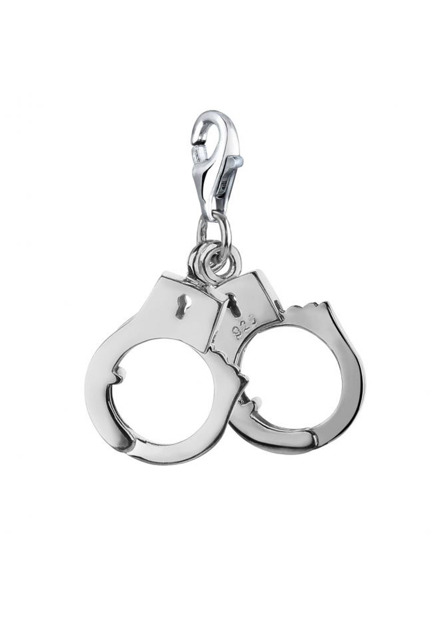 Nenalina Charm-Einhänger »Handschellen-Symbol Anhänger 925 Silber«