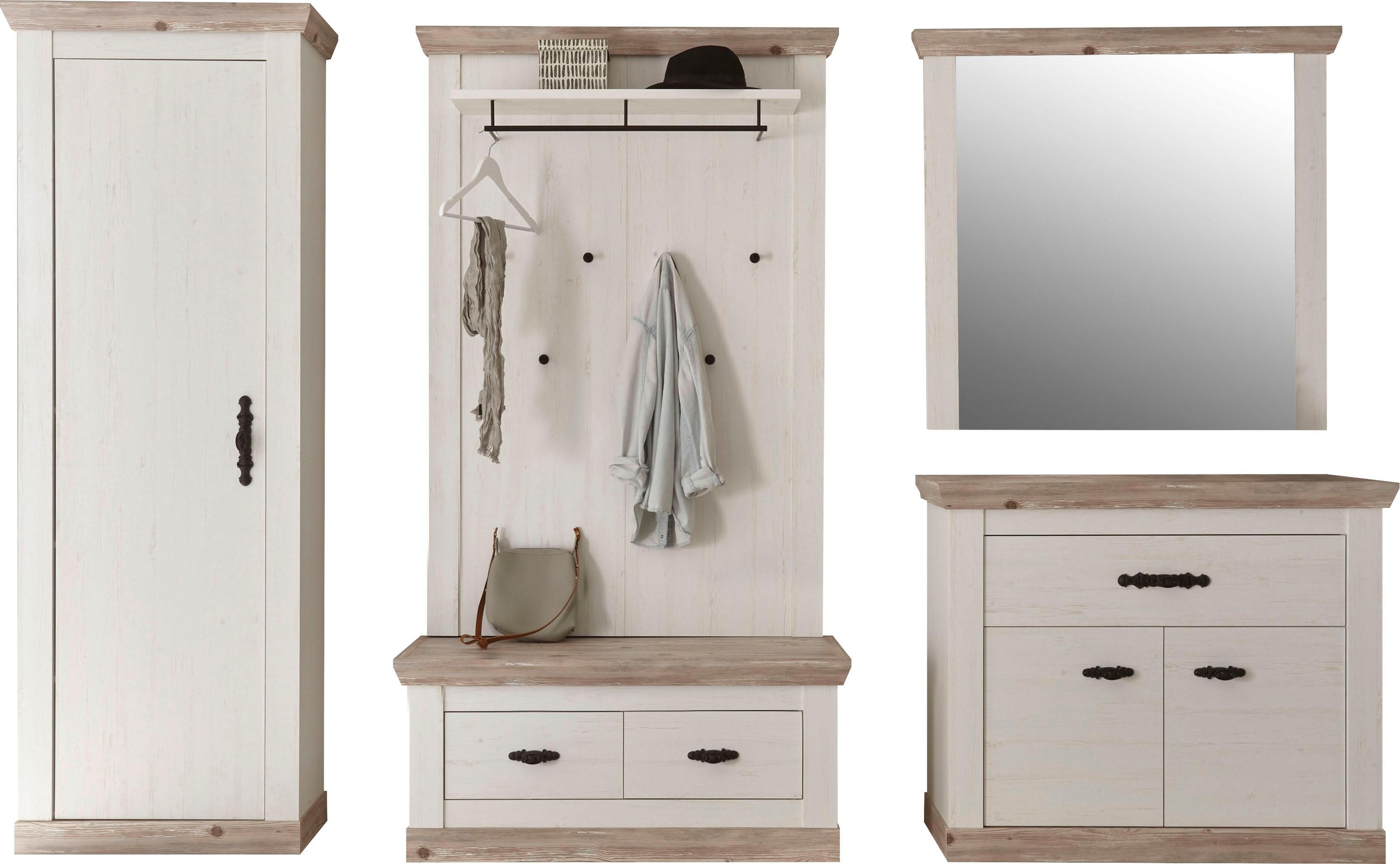 Home affaire Garderoben-Set "Florenz" 6 tlg. mit Kissen, 5 Stk. tlg. günstig online kaufen