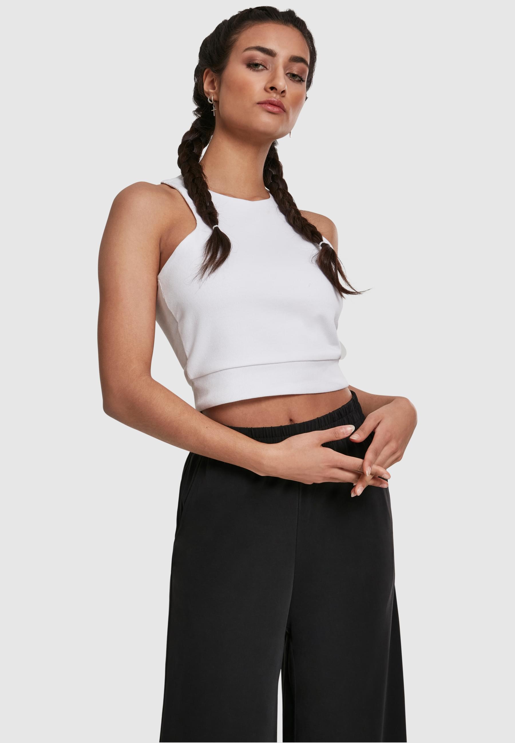 Thumbnail - URBAN CLASSICS Muskelshirt "Urban Classics Damen Ladies Squared Short Top", (1 tlg.)
