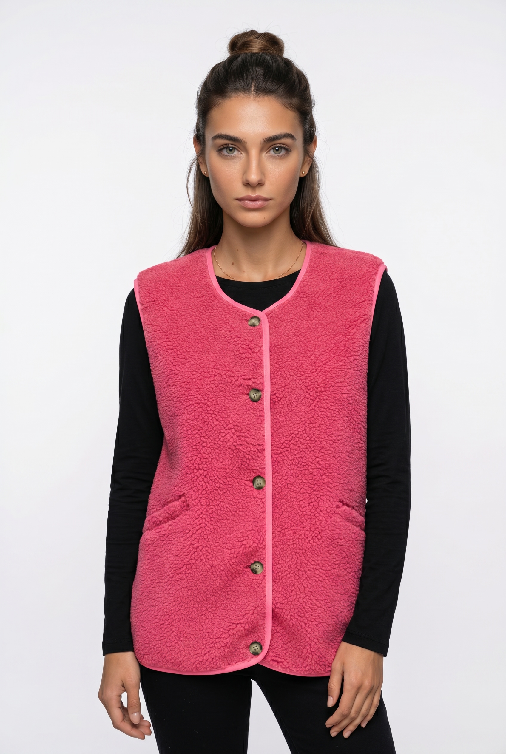 ONLY "ONLBABY LIFE TEDDY VEST PNT CS" Kunstfaser