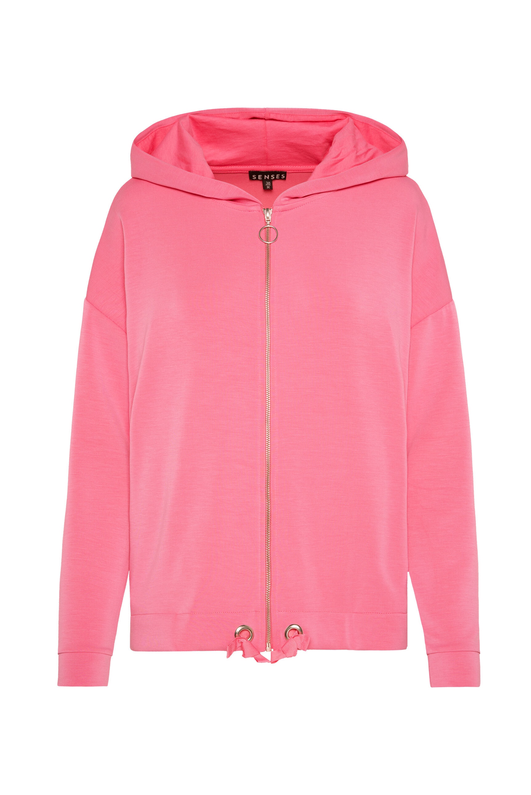 SENSES.THE LABEL Kapuzensweatjacke, mit Baumwolle