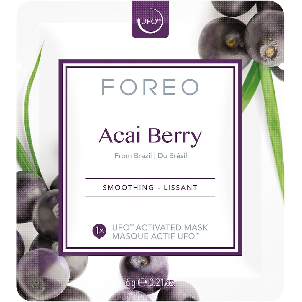 FOREO Tuchmaske »Acai Berry«, (Packung)