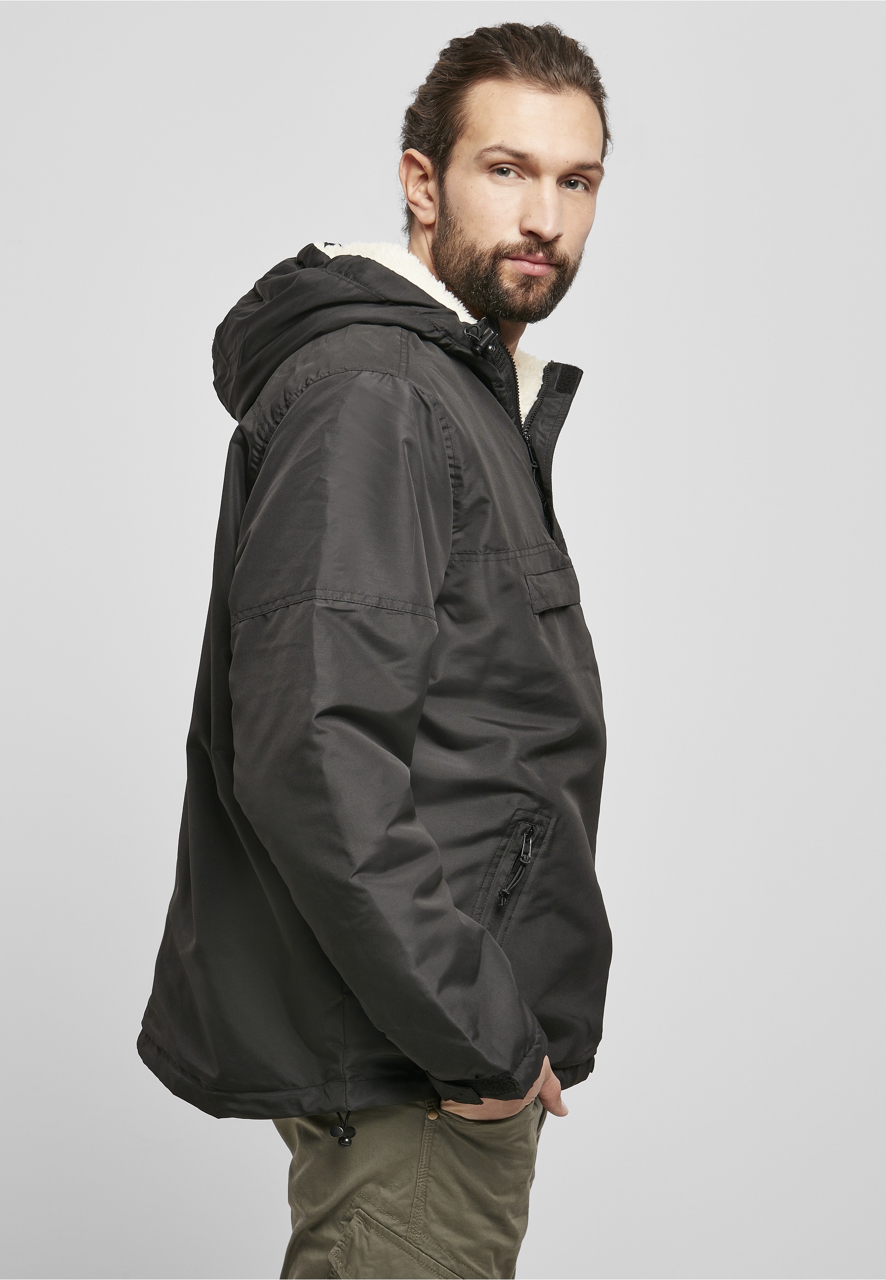 Brandit Allwetterjacke »Brandit Herren Windbreaker Sherpa« 1 Stk. tlg. mit Kapuze