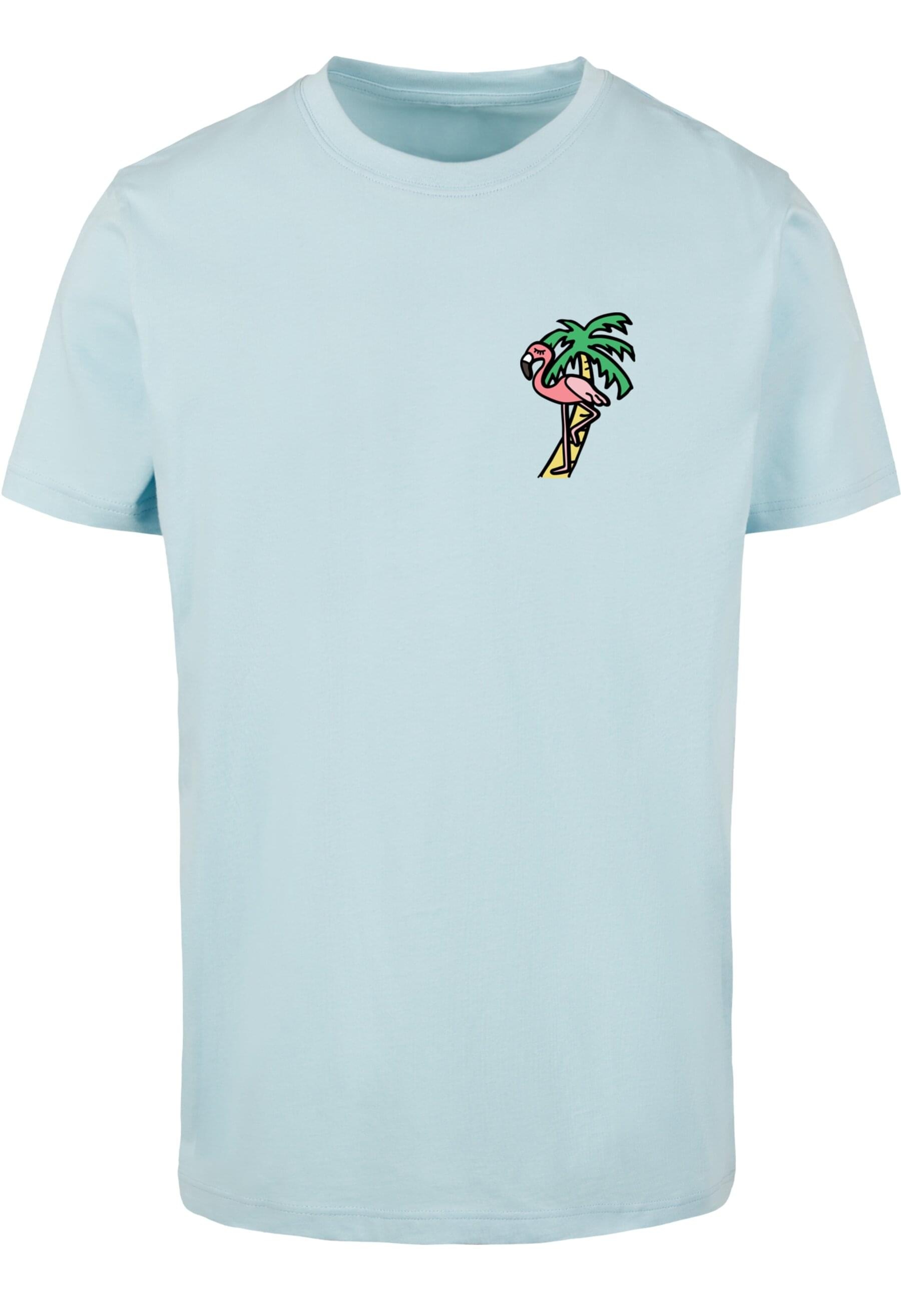 MisterTee Kurzarmshirt "MisterTee Herren Flamingo T-Shirt Round Neck" günstig online kaufen