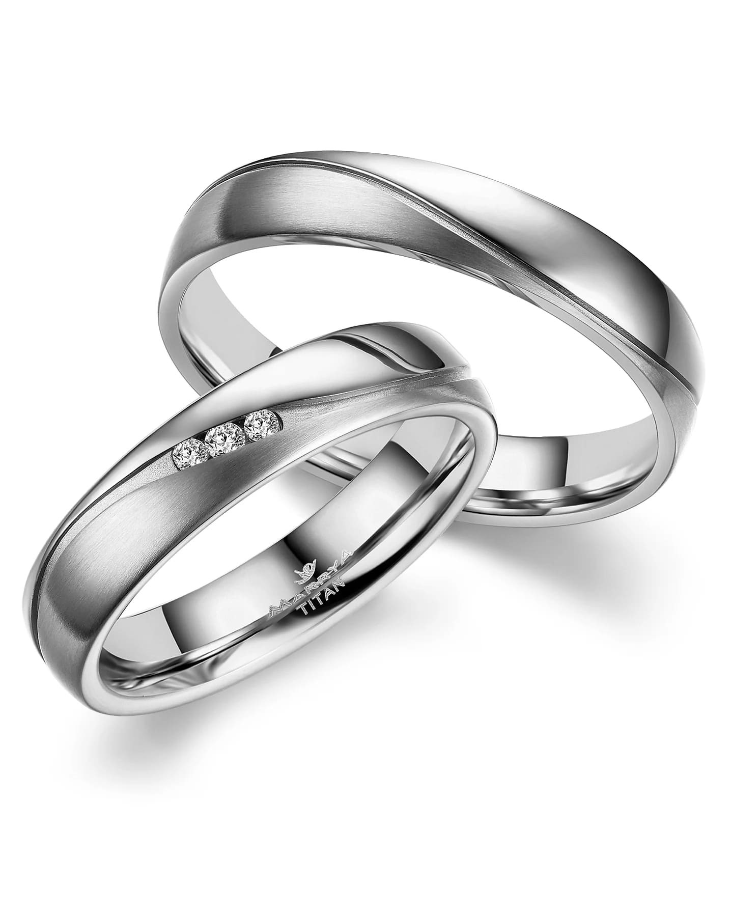 Marrya Verlobungsring »Titan Ringe Trauringe Eheringe Partnerringe«