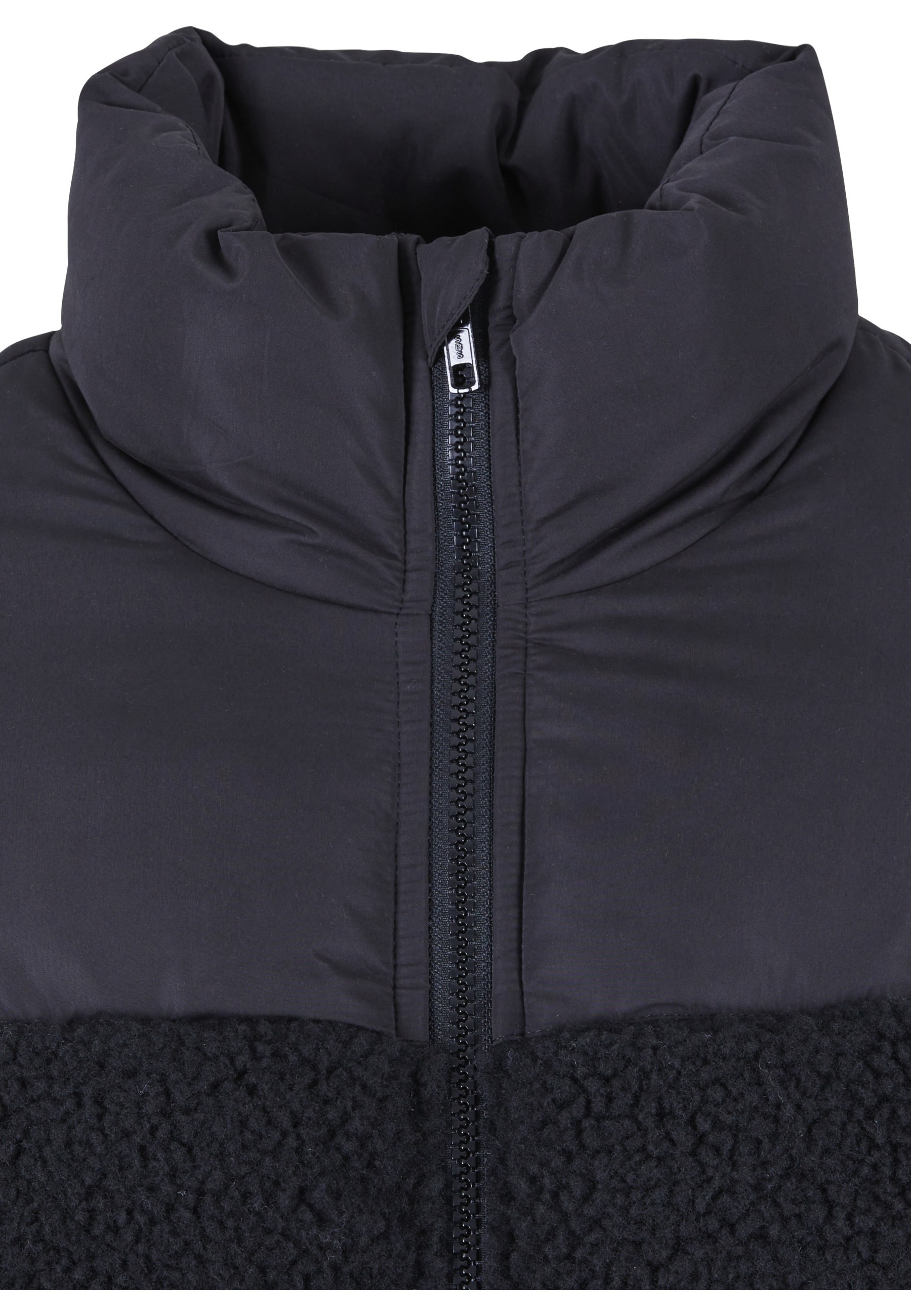 Urban Classics Court Sherpa Mix Quilted Vest Black XL 2