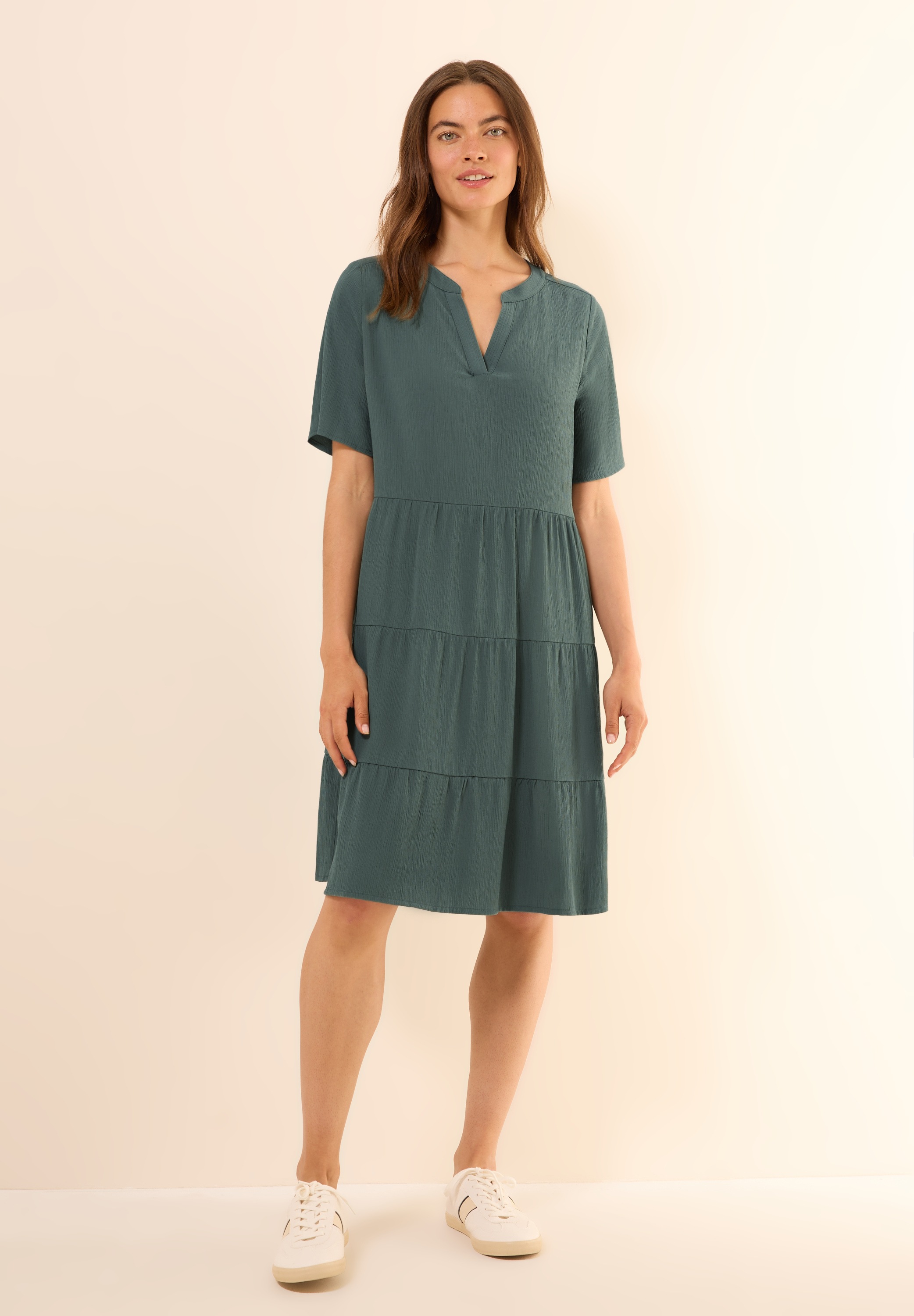 Cecil Sommerkleid Ohne Taschen in Unifarbe günstig online kaufen