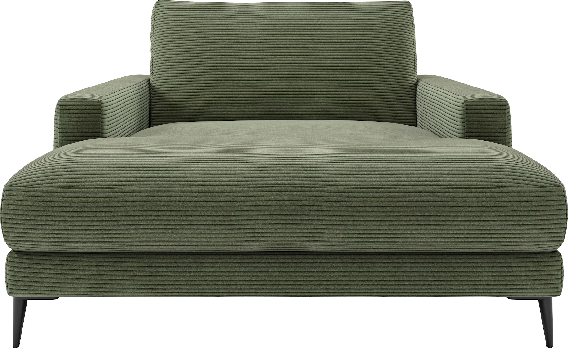 Chaiselongue HOME AFFAIRE, B:132cm H:84cm T:170cm, grün, 88% Polyester, 12% Polyacryl, Sofas, "Downtown Loungemöbel zum Relaxen, B/T/H: 132/170/84