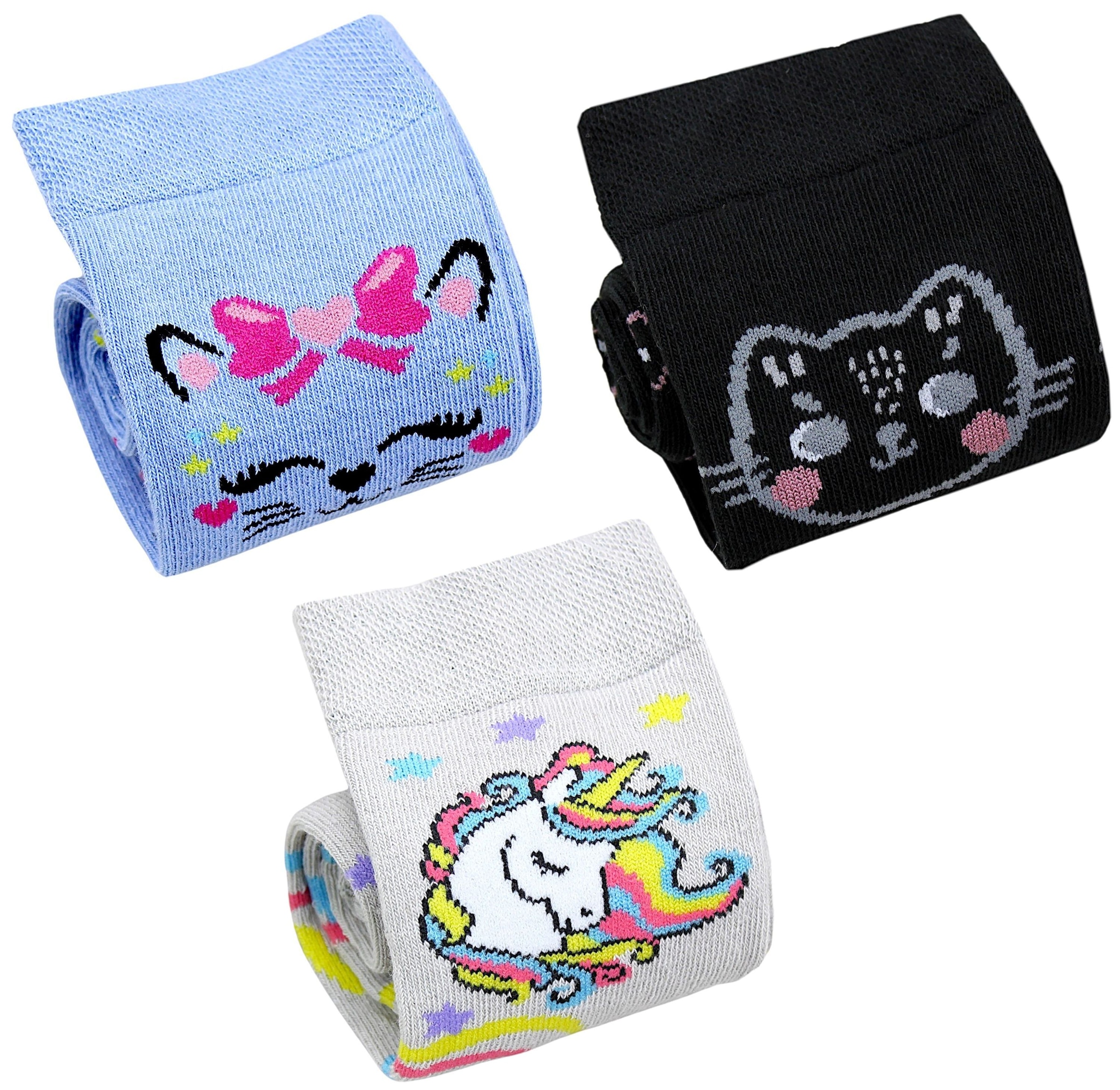 TupTam Kniestrümpfe »Socken Mädchen Knielange Socken Gemustert 3er Pack«