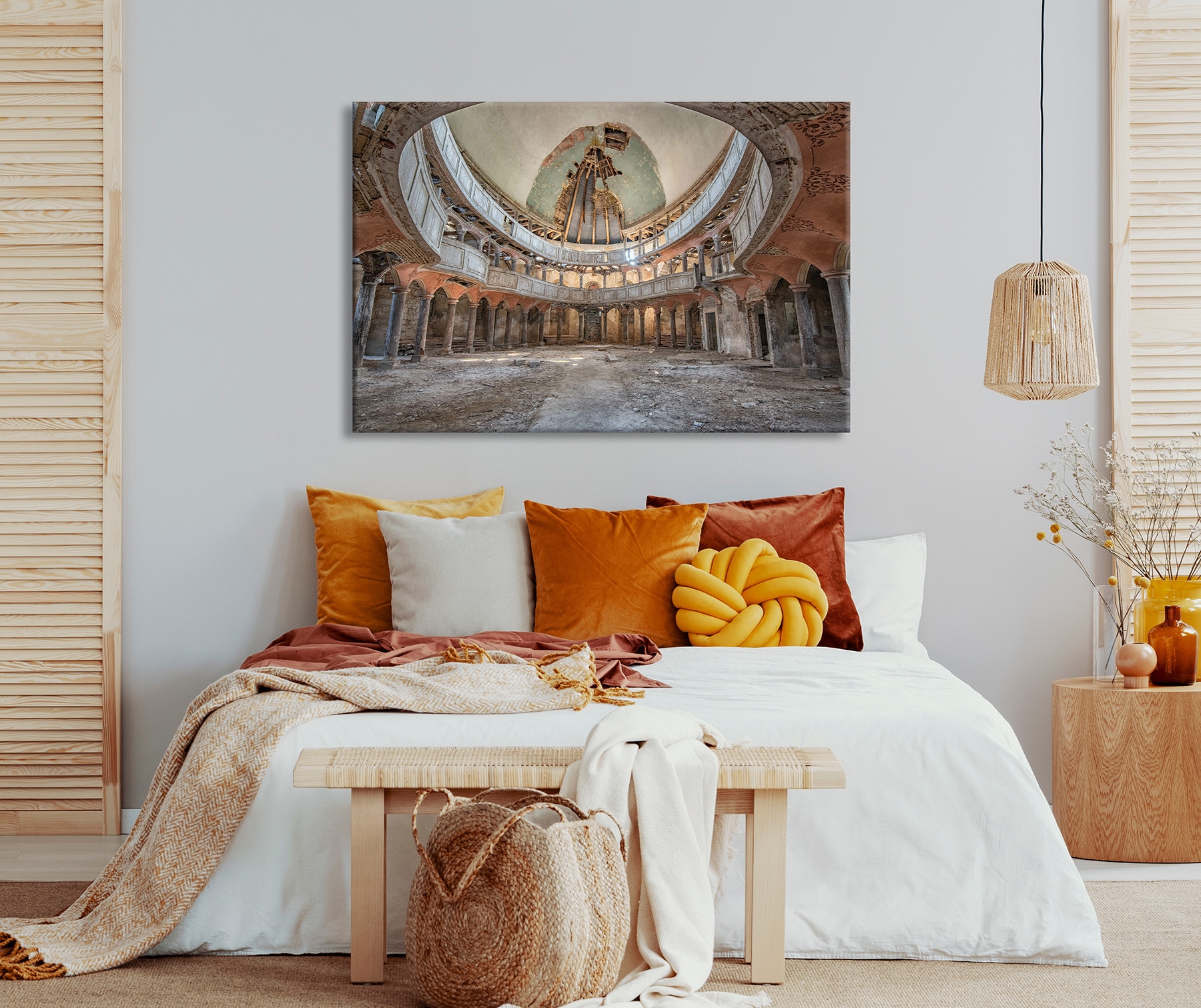 Bönninghoff Leinwandbild »Wandbild LOST PLACE 78x118 cm – Leinwandbild Keilrahmen Deko modern« Architektonische Elemente | Bauwerk | Elemente der Architektur | Gebäude 1 Stk. tlg. auf Keilrahmen gespannt