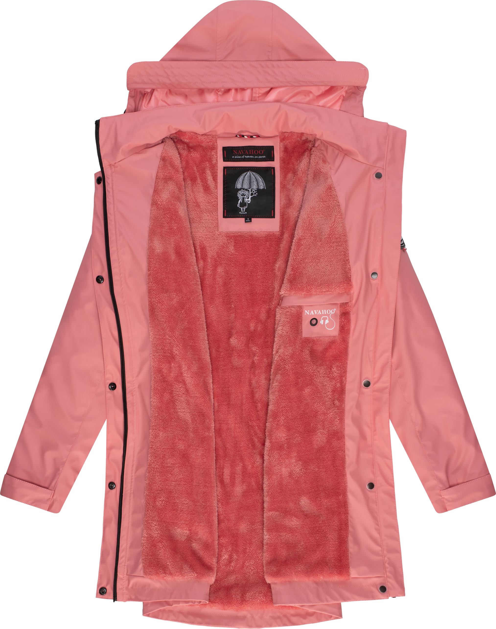 Navahoo Outdoorjacke »Deike«, mit Kapuze, modischer Damen Outdoor Regenmantel
