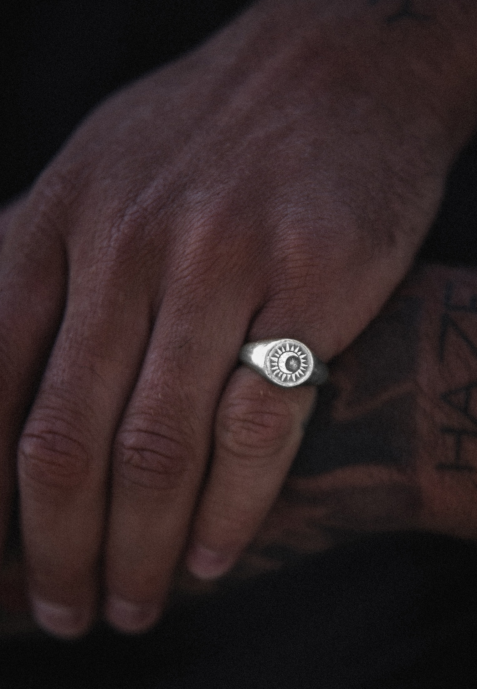 HAZE & GLORY Siegelring »Ring Siegelring - Sacred Sun 925 Silber«