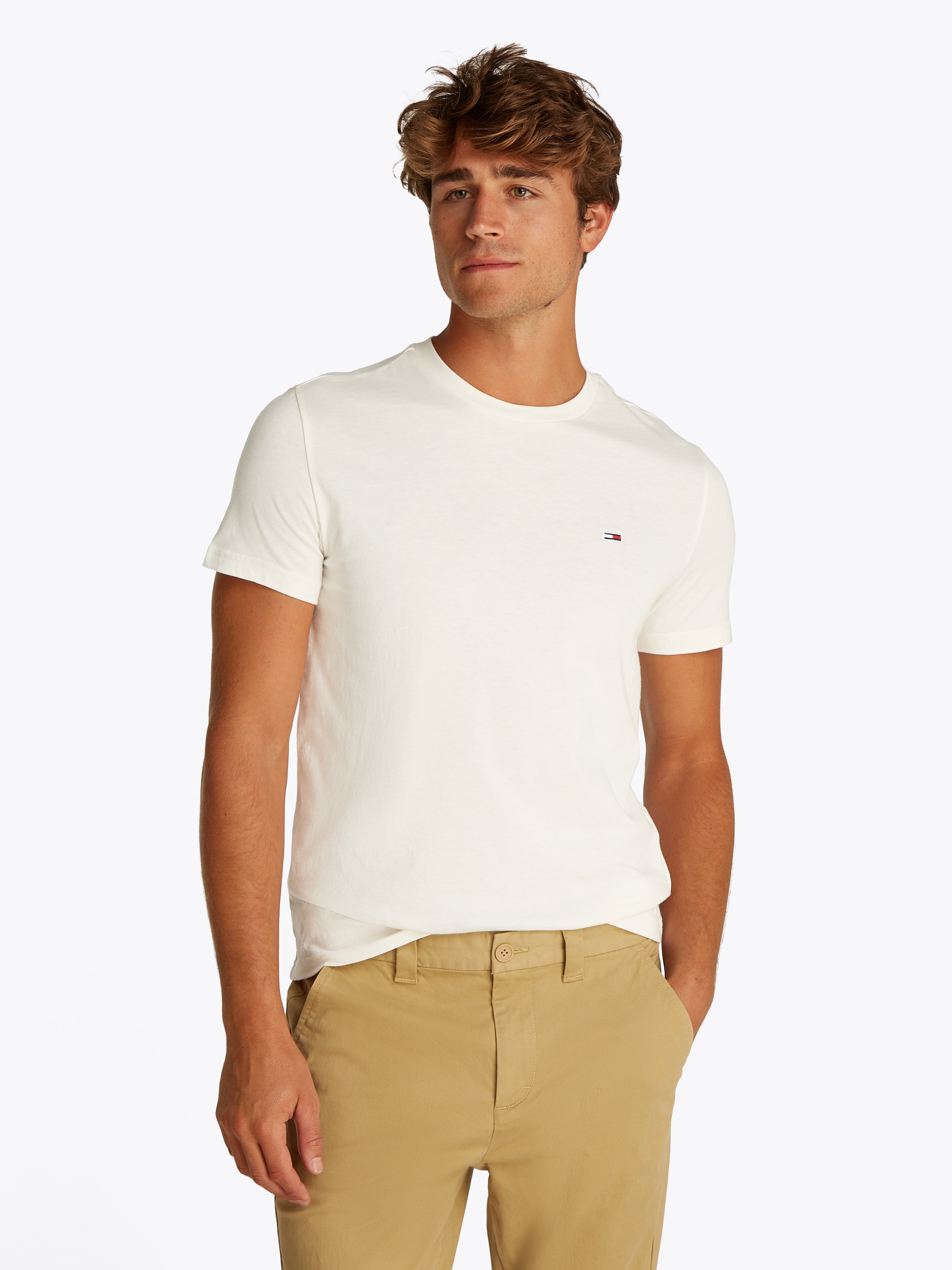 Tommy Jeans Rundhalsshirt "TJM XSLIM 2PACK JERSEY TEE EXT", 2er-Packer Pack günstig online kaufen