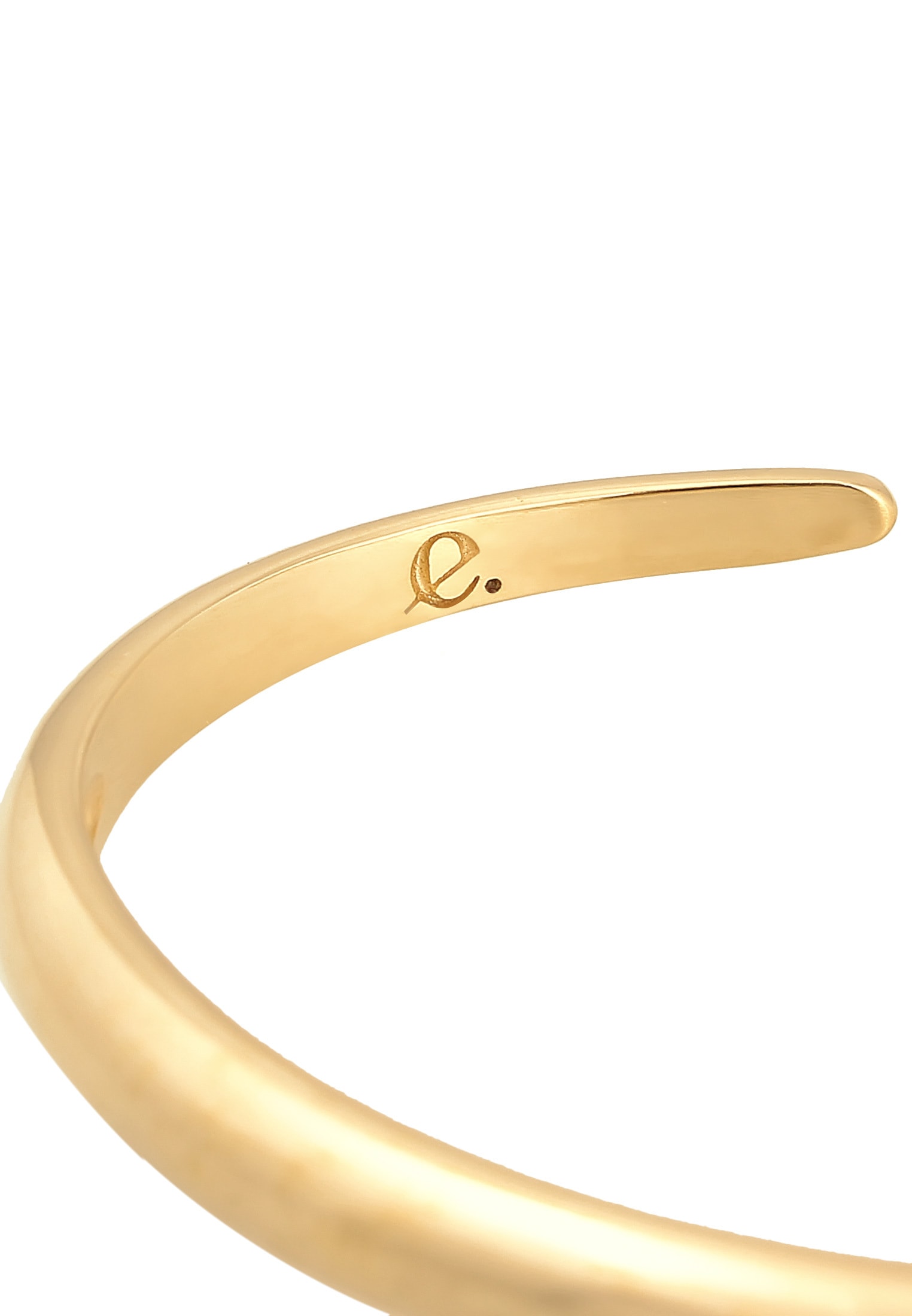Elli Premium Armreif »Armband Armreif Offen Rund Glänzend Unisex 925 Silber«