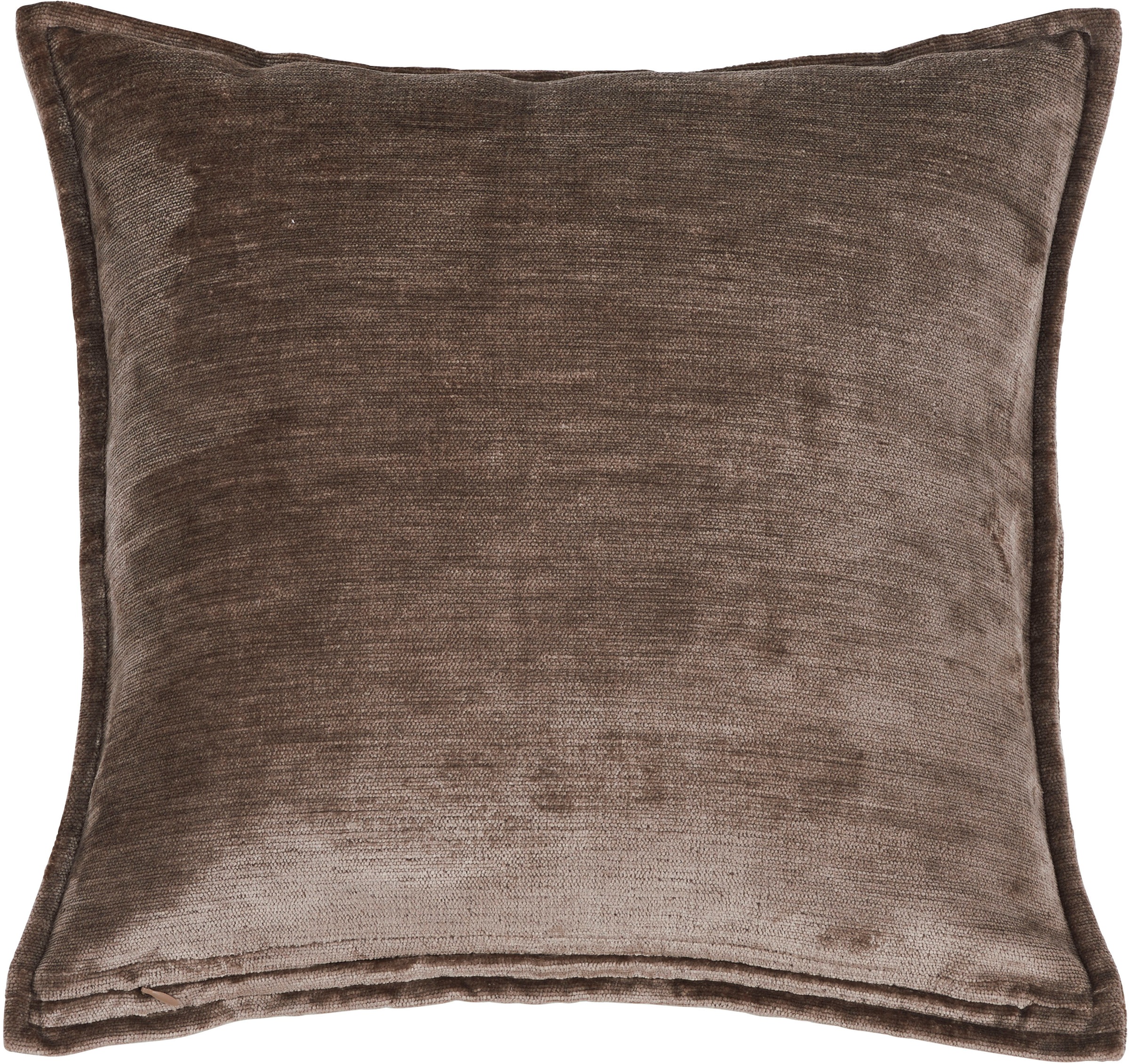 Kissenbezug DONE., B:45cm H:1cm L:45cm, grau, Polyester, Polyester, Kissenbezüge, "Fame", Hohe Lichtreflektion