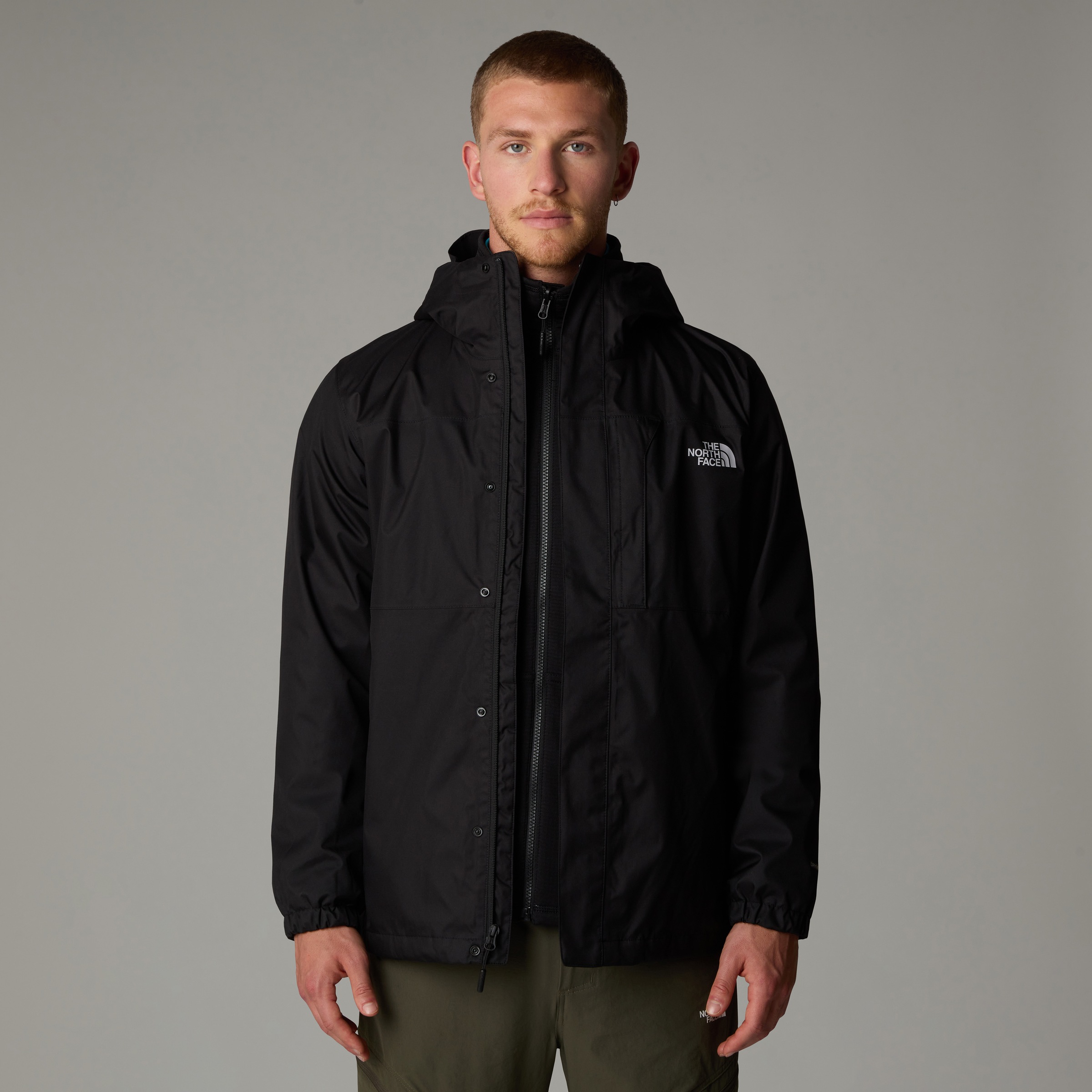 The North Face Outdoorjacke "M QUEST TRICLIMATE JACKET", (2 St.), mit Kapuze, mit abnehmbarer Fleecejacke